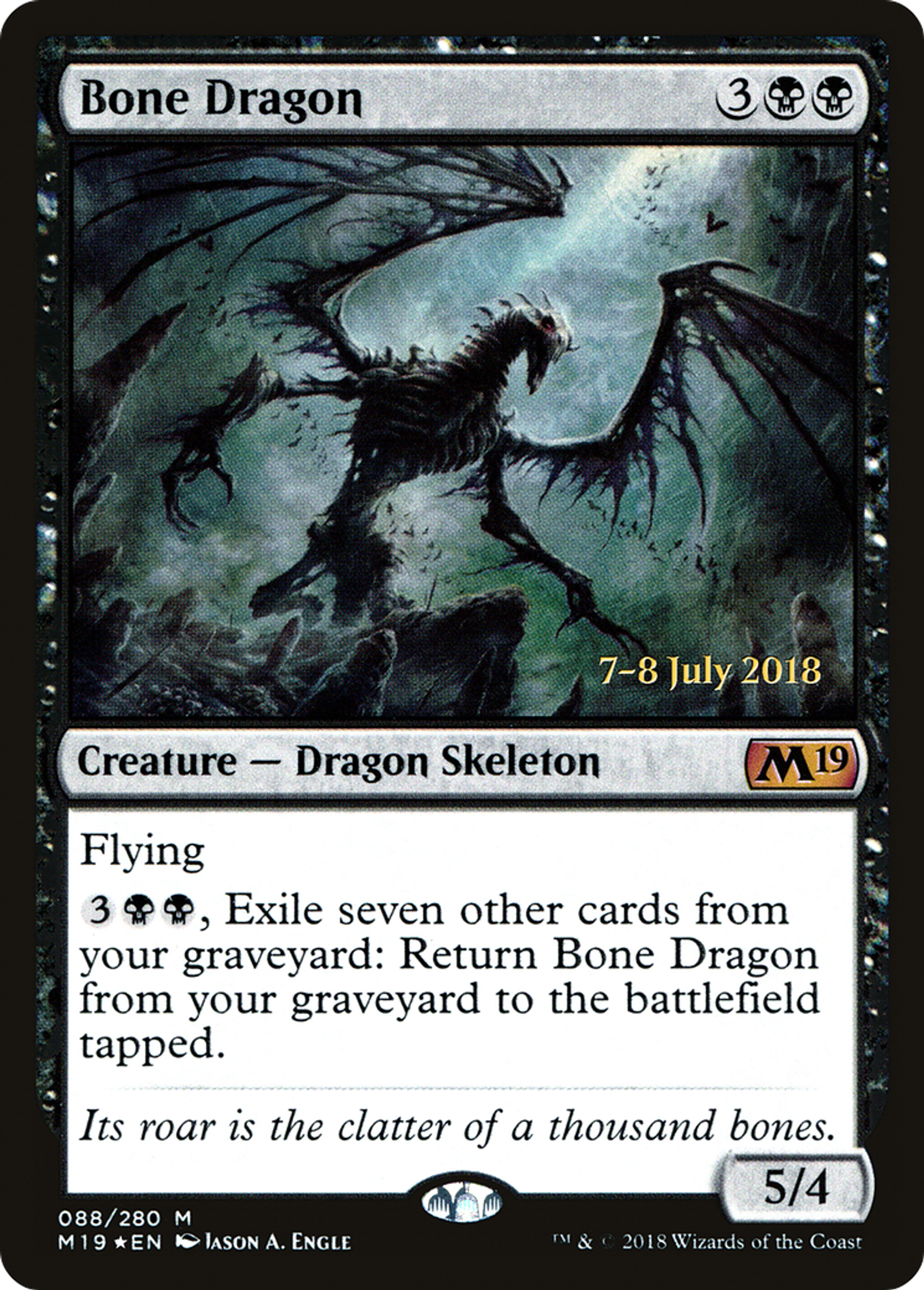 Bone Dragon — Core Set 2019 Promos — Magic: The Gathering