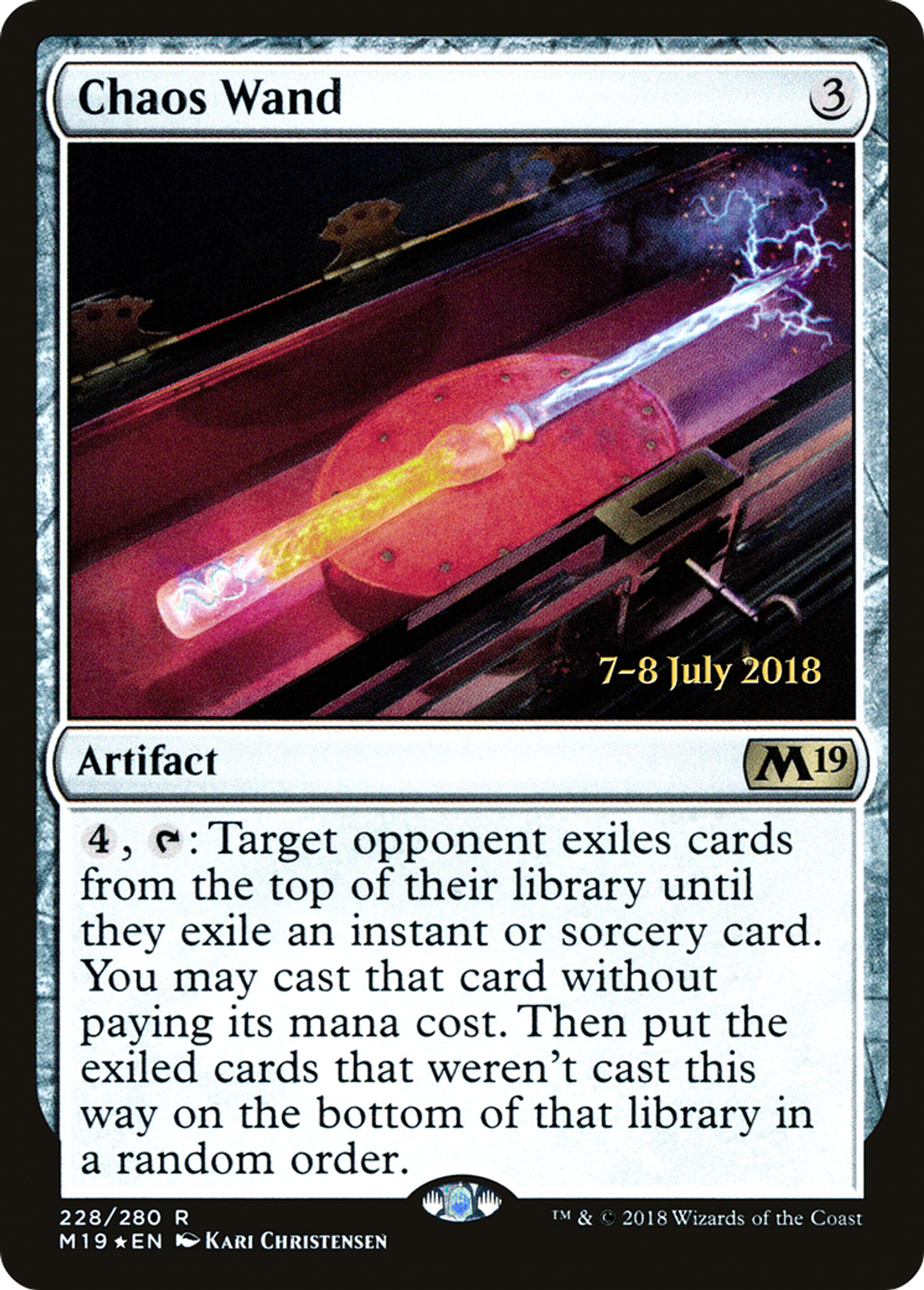Chaos Wand — Core Set 2019 Promos — Magic: The Gathering