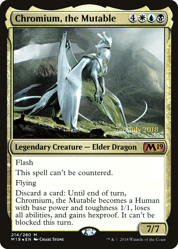 Chromium, the Mutable — Core Set 2019 Promos — Magic: The Gathering