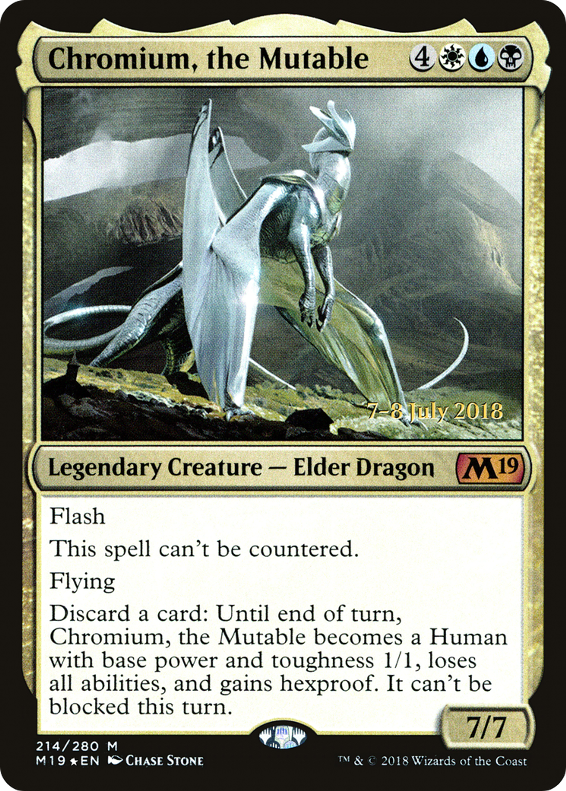 Chromium, the Mutable — Core Set 2019 Promos — Magic: The Gathering