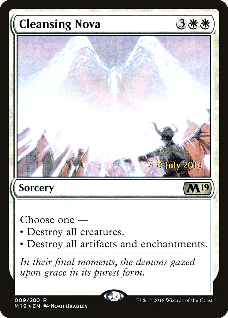 Cleansing Nova — Core Set 2019 Promos — Magic: The Gathering