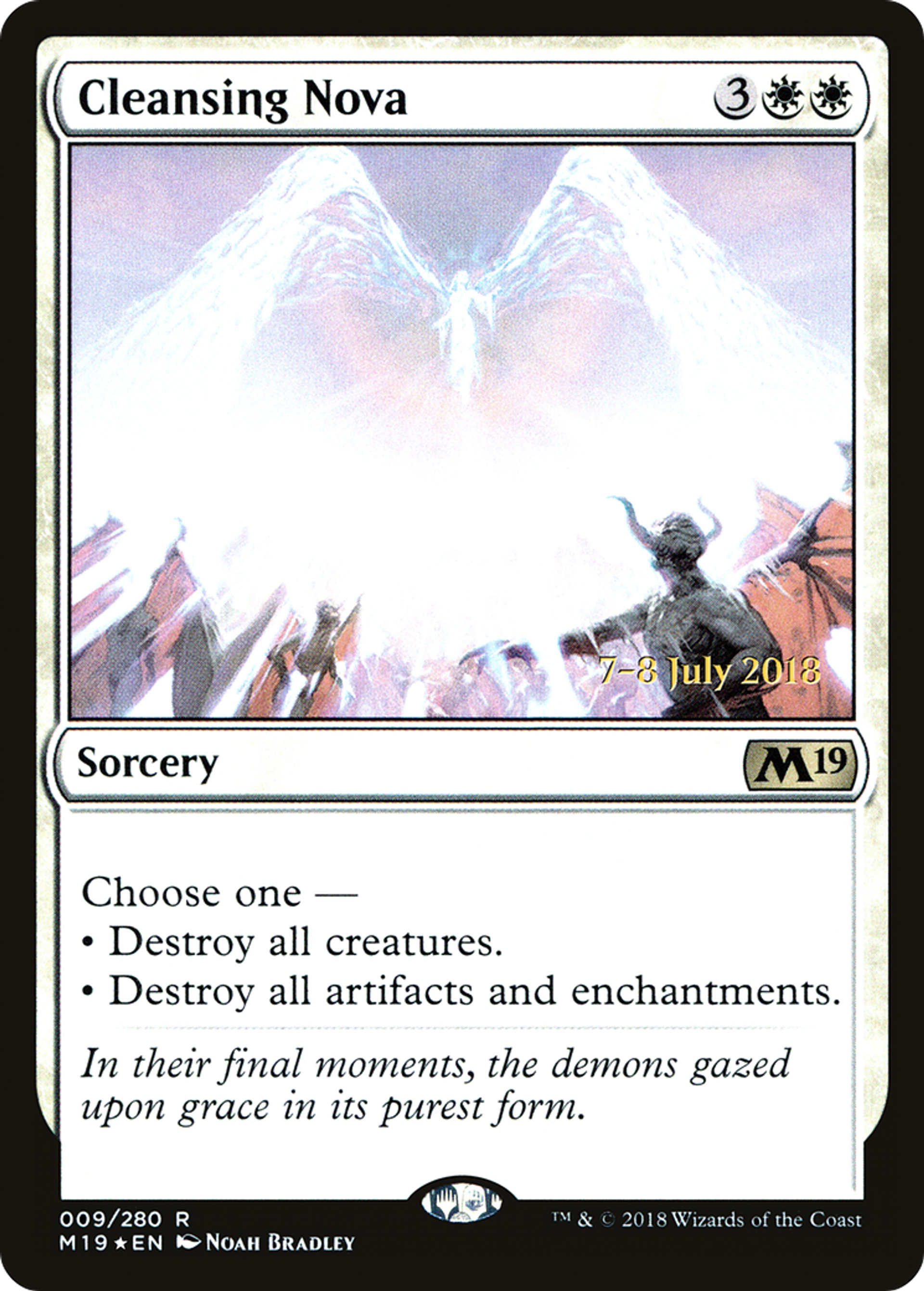 Cleansing Nova — Core Set 2019 Promos — Magic: The Gathering