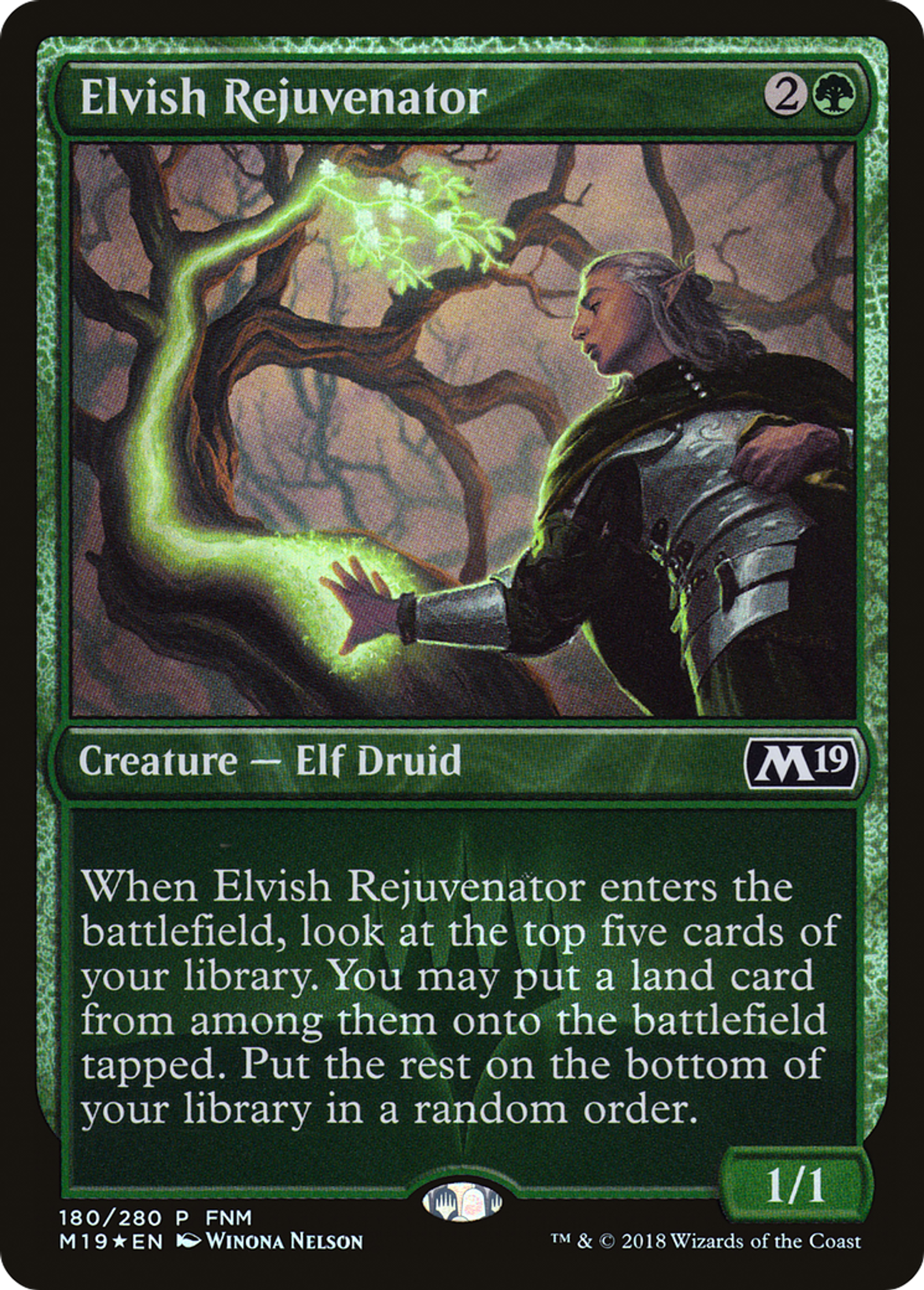 Elvish Rejuvenator — Core Set 2019 Promos — Magic: The Gathering