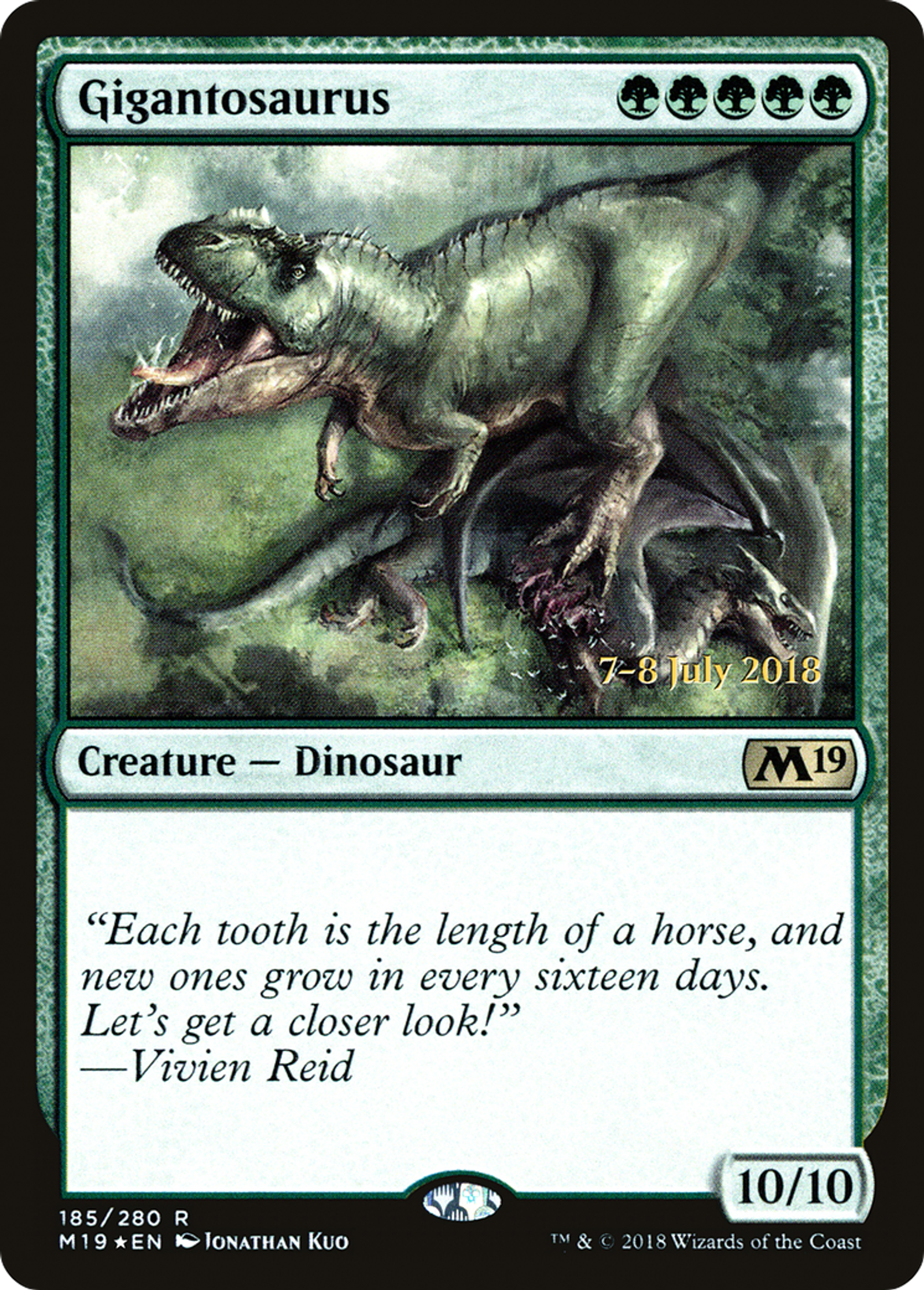 Gigantosaurus — Core Set 2019 Promos — Magic: The Gathering