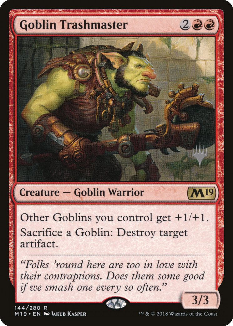 Goblin Trashmaster — Core Set 2019 Promos — Magic: The Gathering