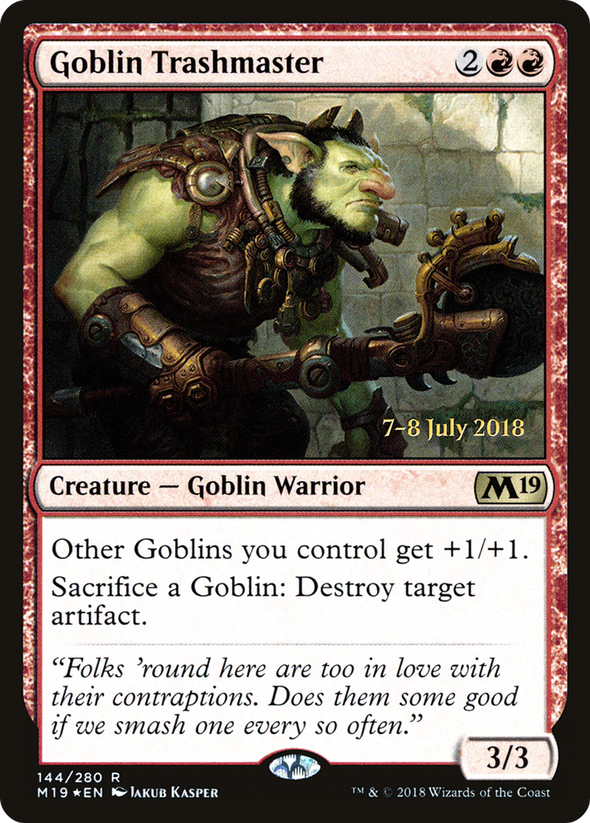 Goblin Trashmaster — Core Set 2019 Promos — Magic: The Gathering