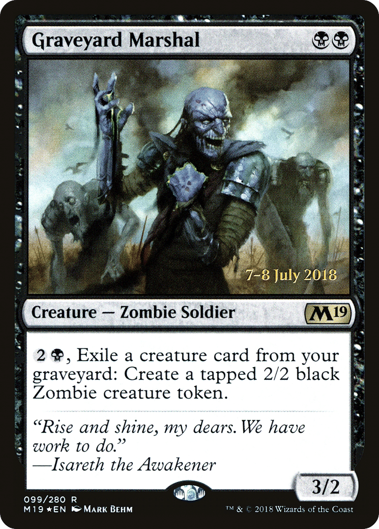 Graveyard Marshal — Core Set 2019 Promos — Magic: The Gathering