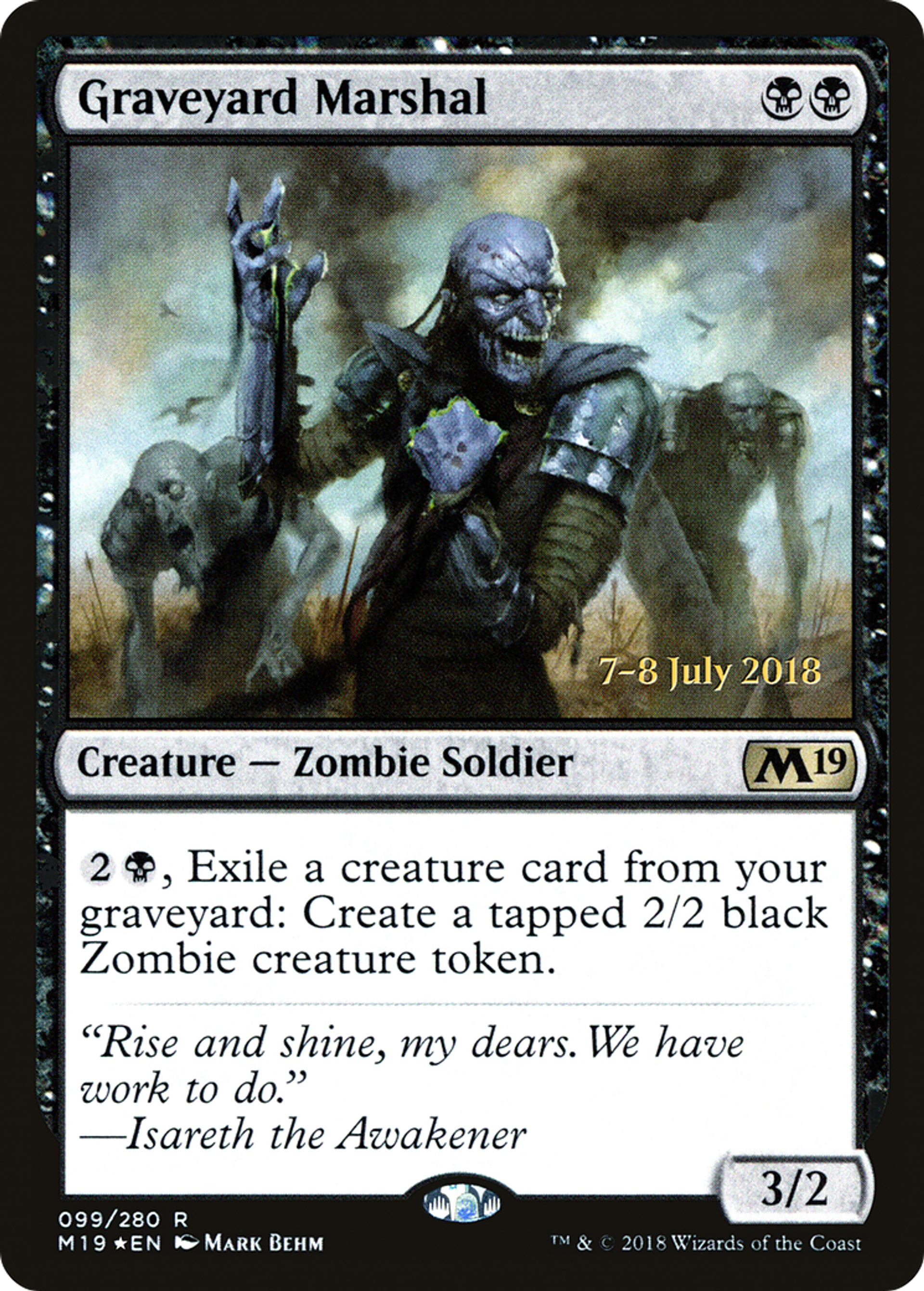 Graveyard Marshal — Core Set 2019 Promos — Magic: The Gathering