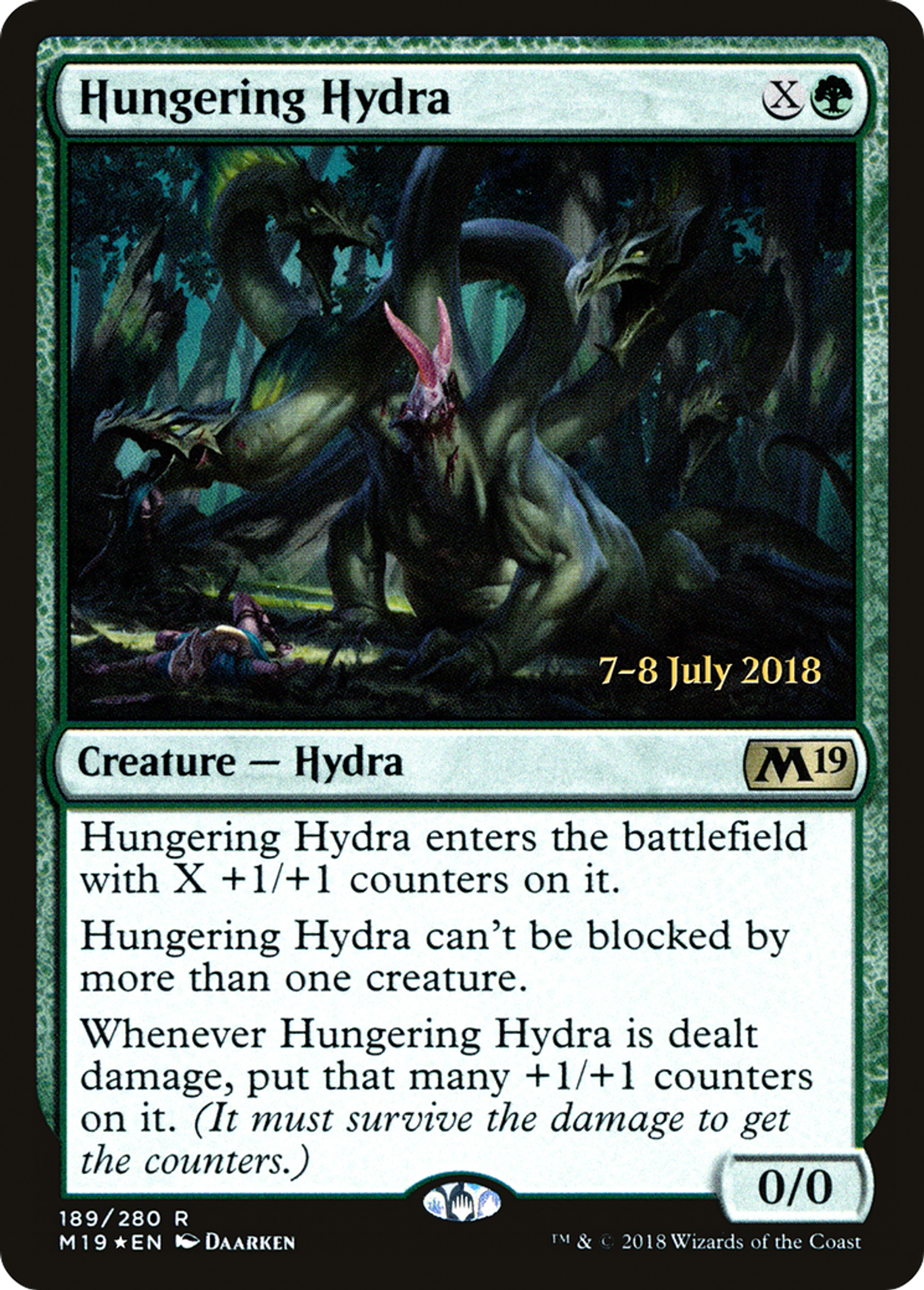 Hungering Hydra — Core Set 2019 Promos — Magic: The Gathering