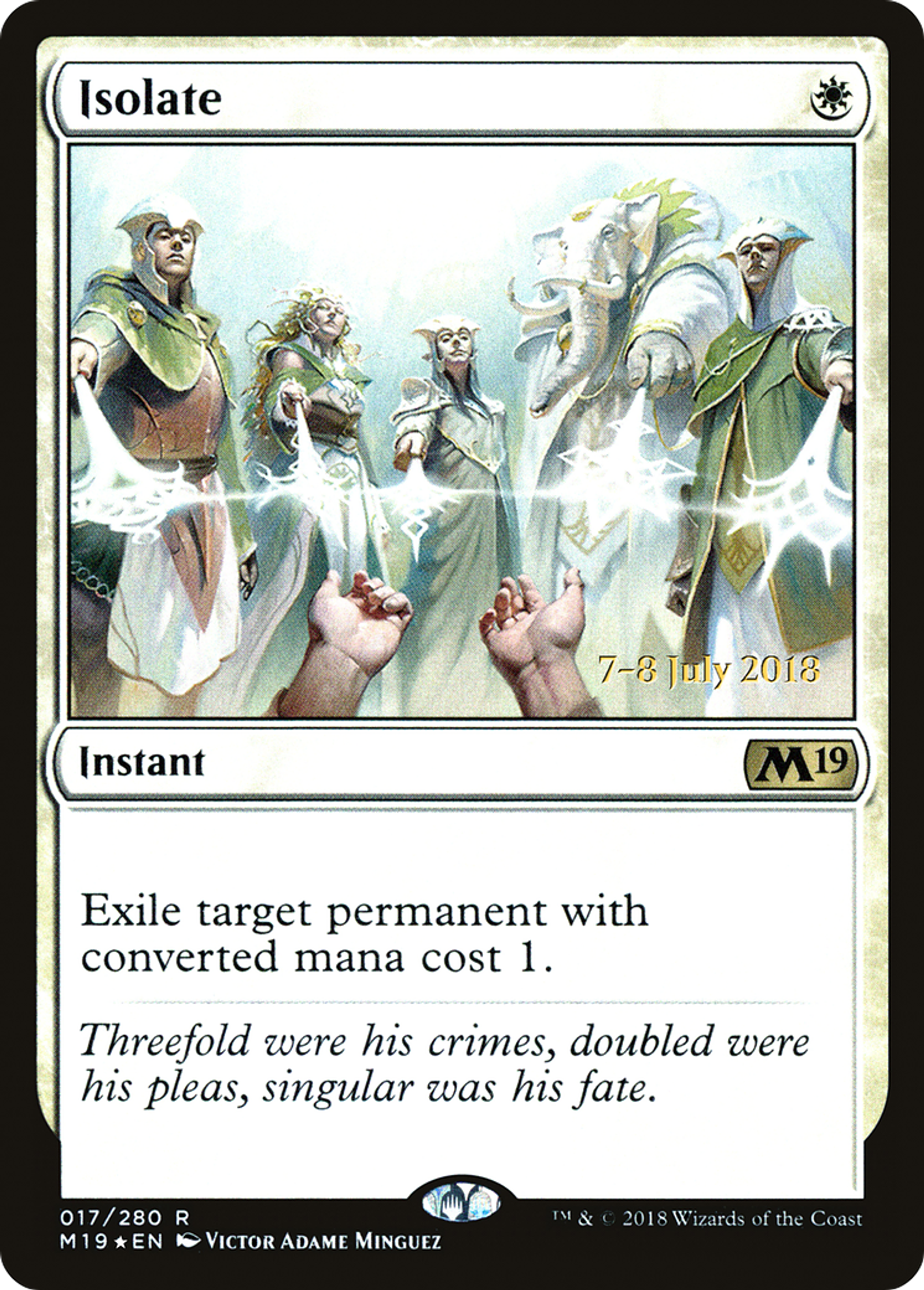 Isolate — Core Set 2019 Promos — Magic: The Gathering
