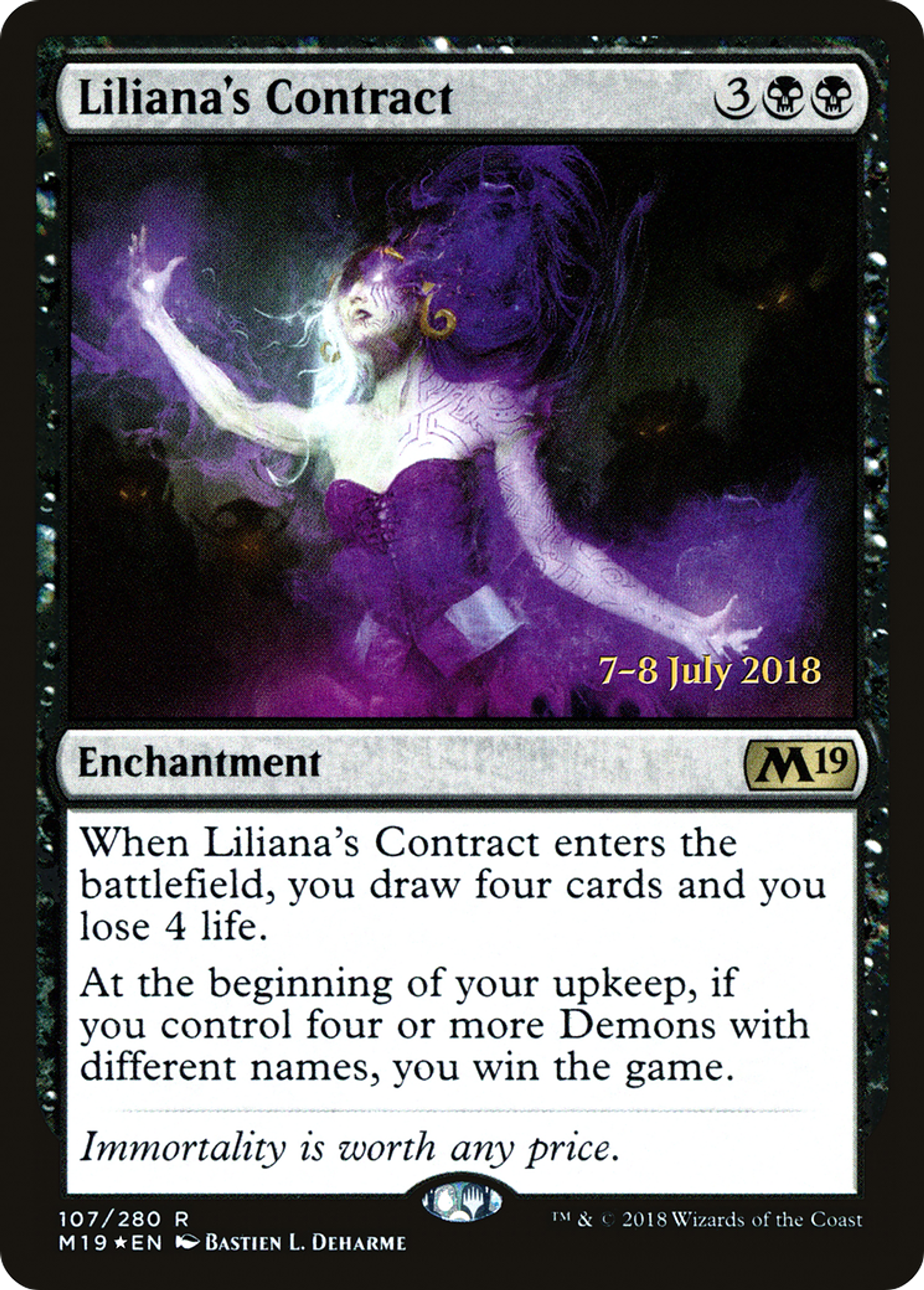 Liliana's Contract — Core Set 2019 Promos — Magic: The Gathering