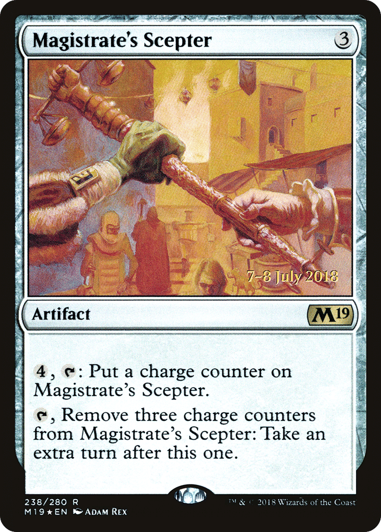 Magistrate's Scepter — Core Set 2019 Promos — Magic: The Gathering