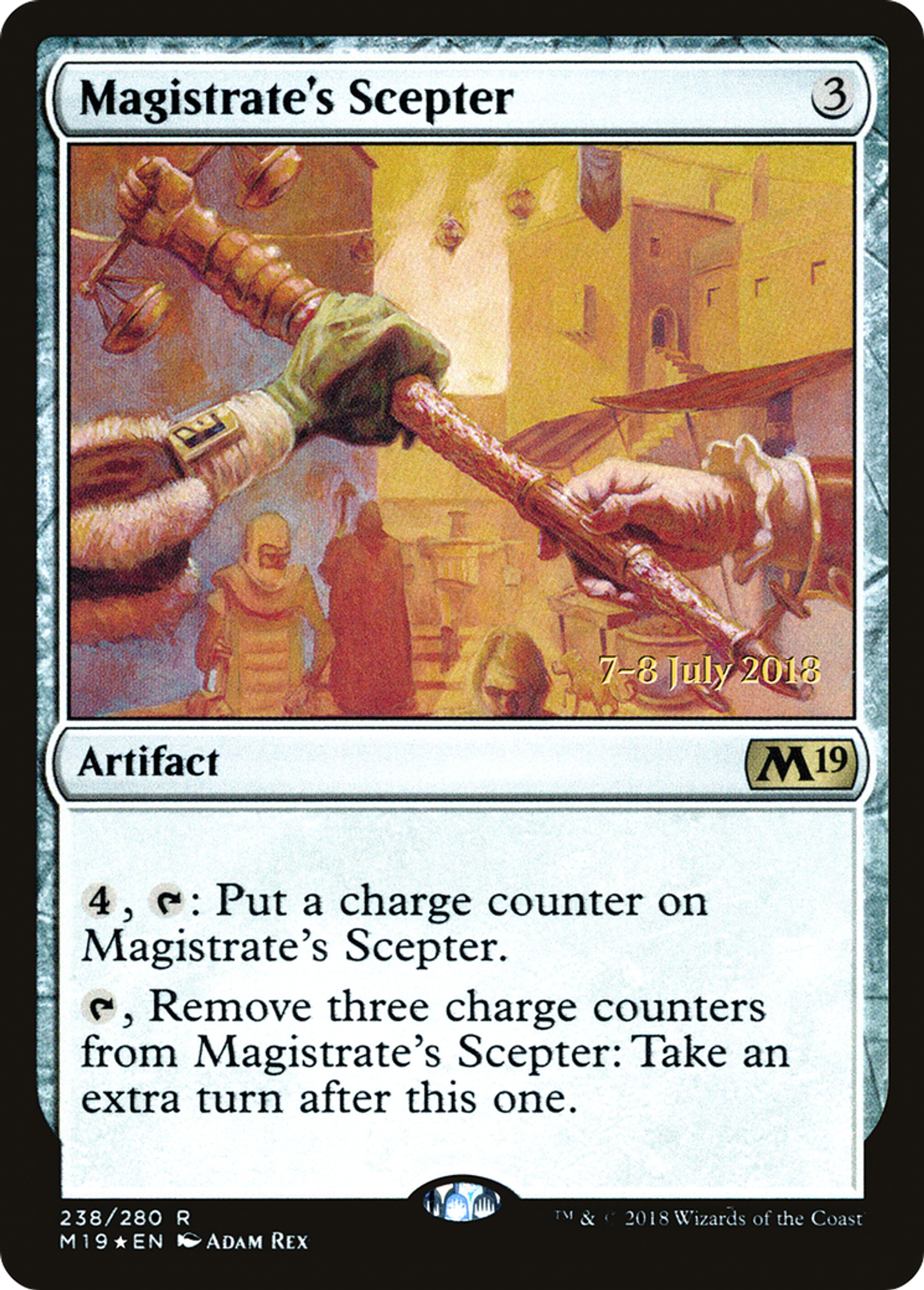 Magistrate's Scepter — Core Set 2019 Promos — Magic: The Gathering