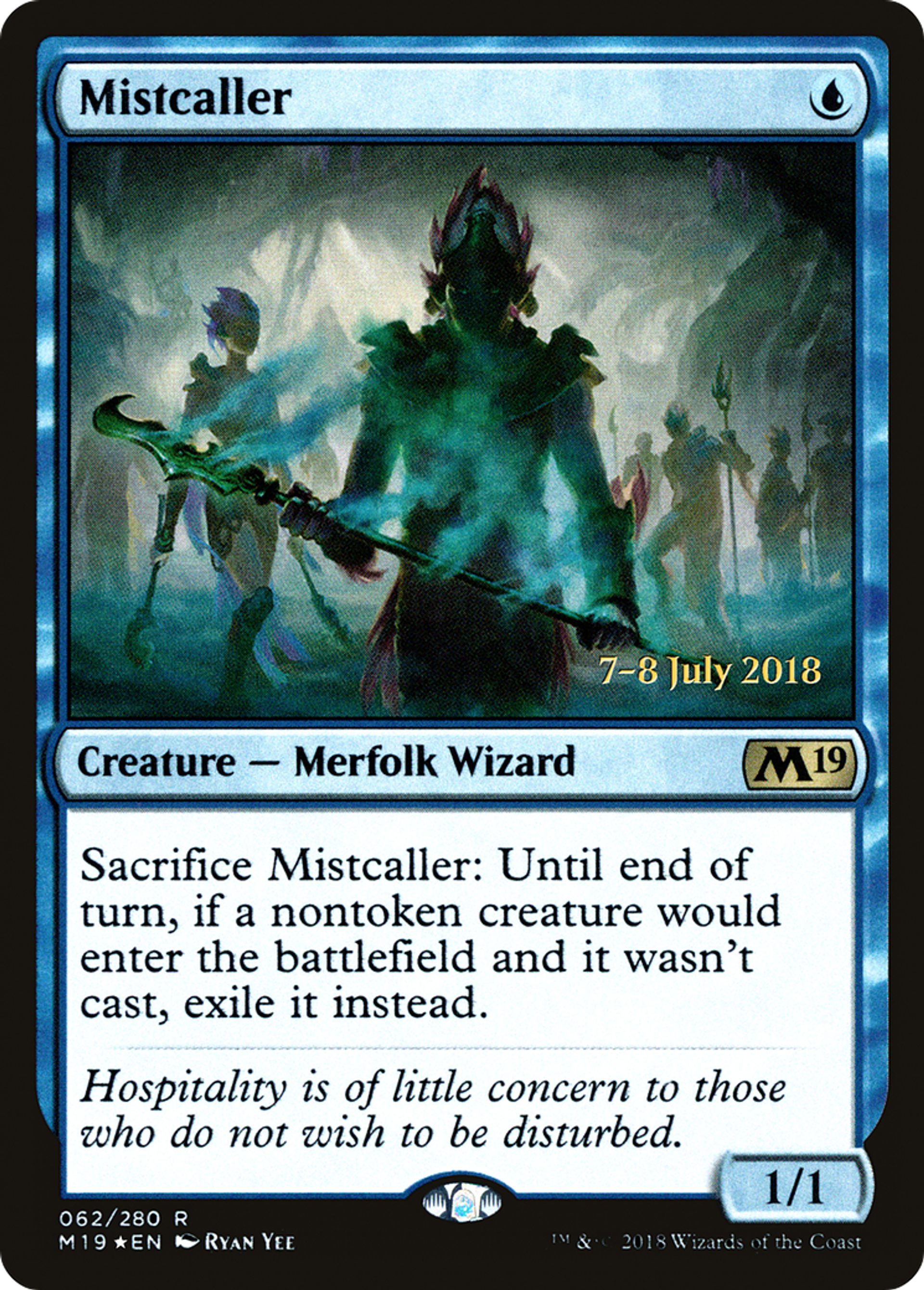 Mistcaller — Core Set 2019 Promos — Magic: The Gathering