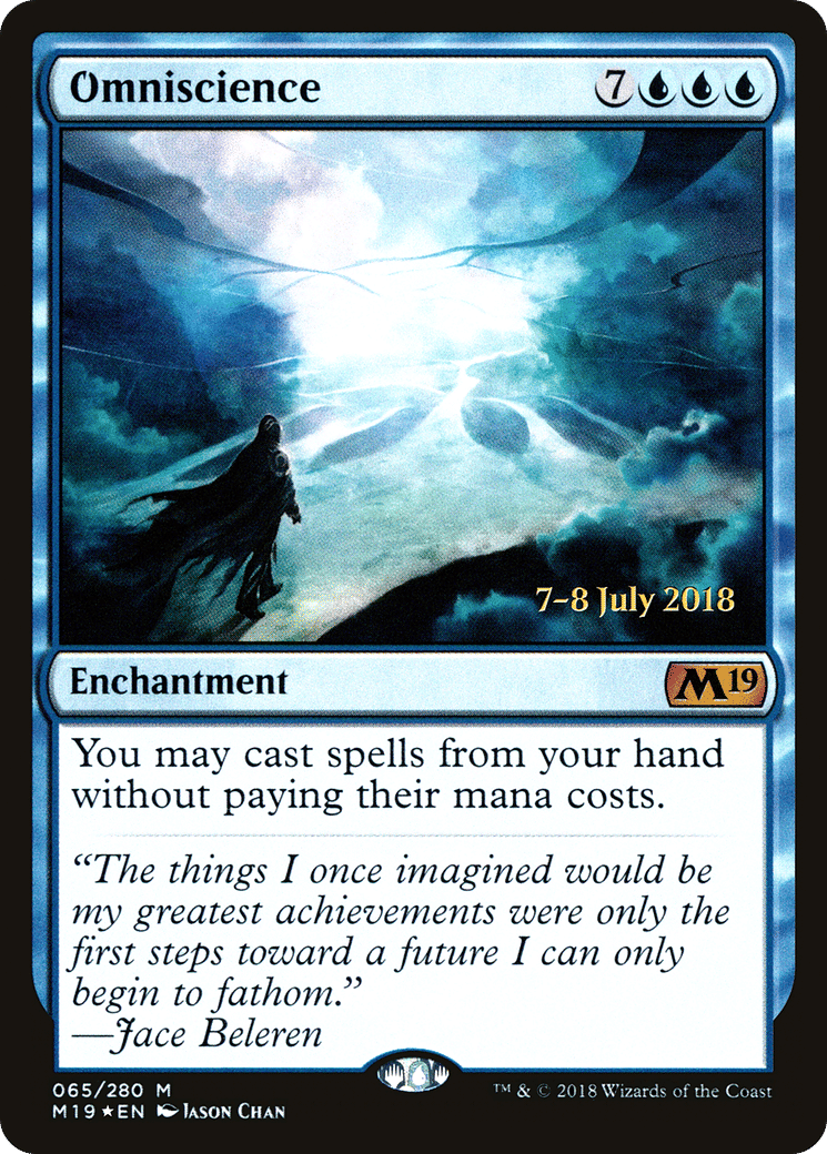 Omniscience — Core Set 2019 Promos — Magic: The Gathering