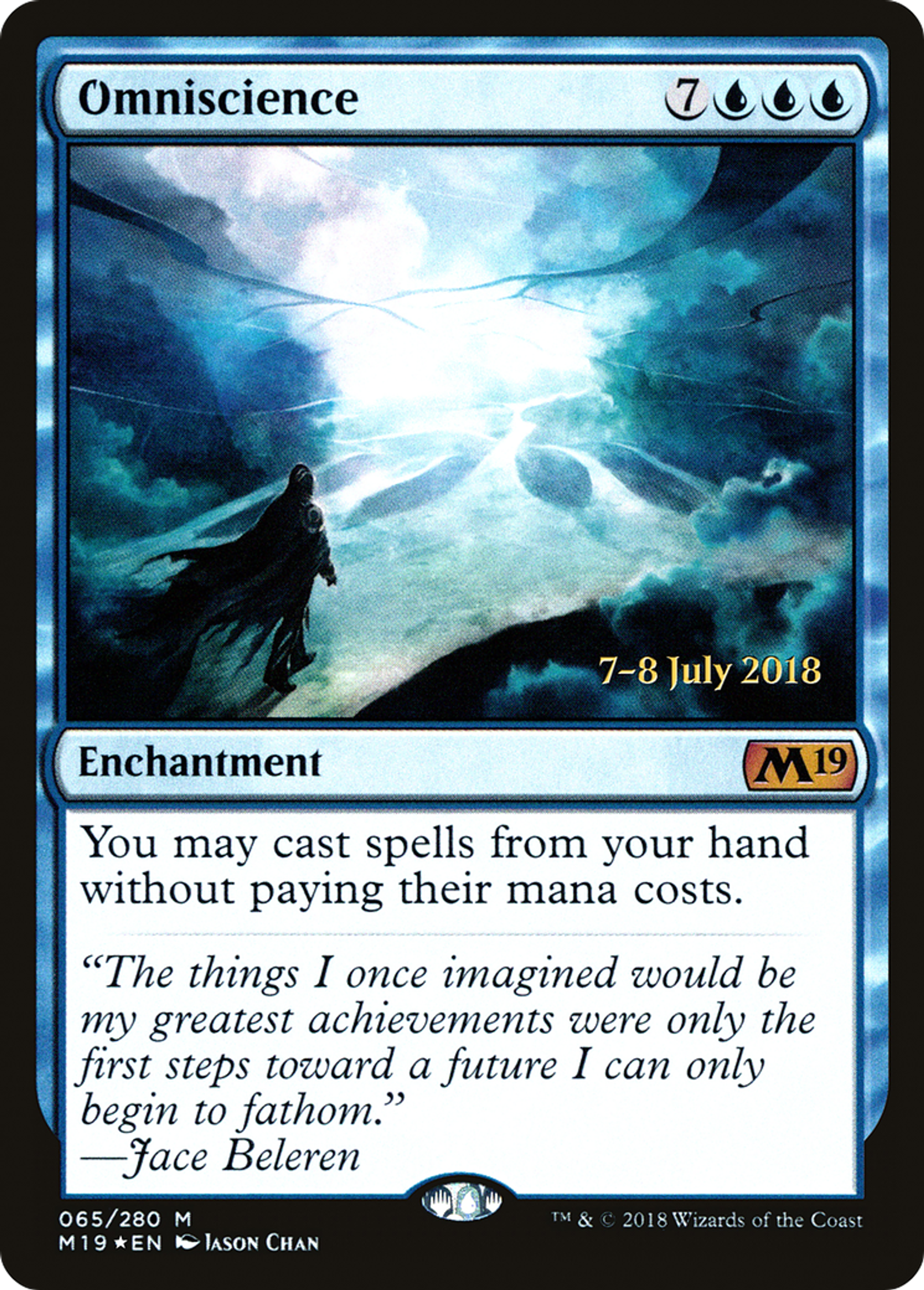 Omniscience — Core Set 2019 Promos — Magic: The Gathering