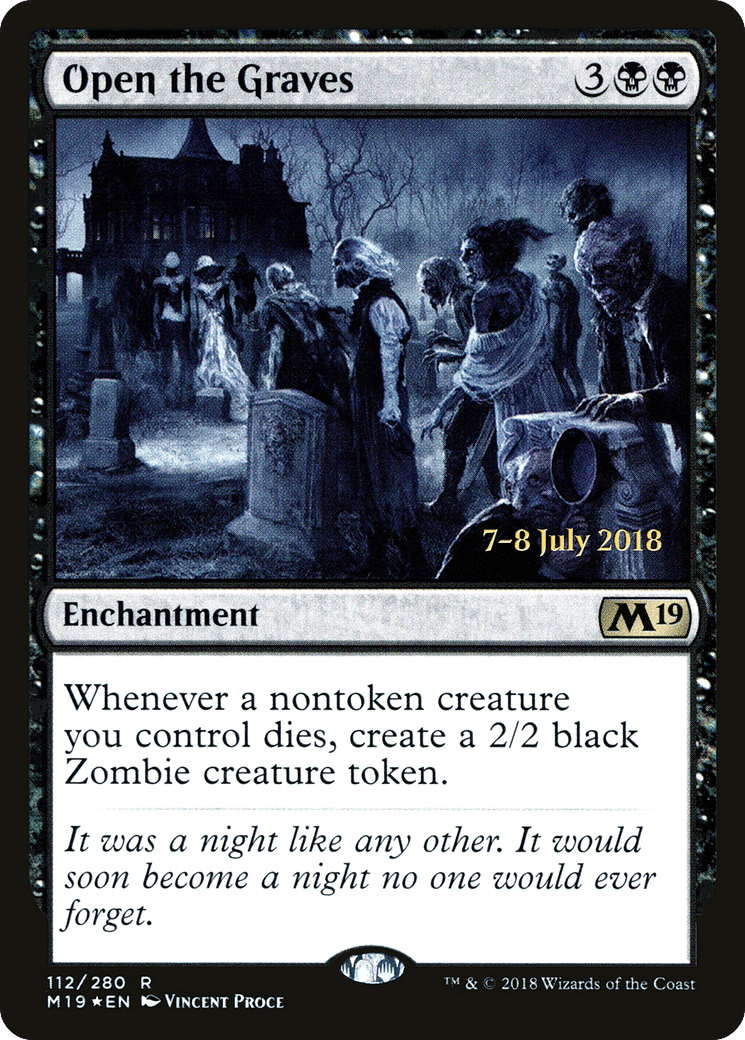 Open the Graves — Core Set 2019 Promos — Magic: The Gathering