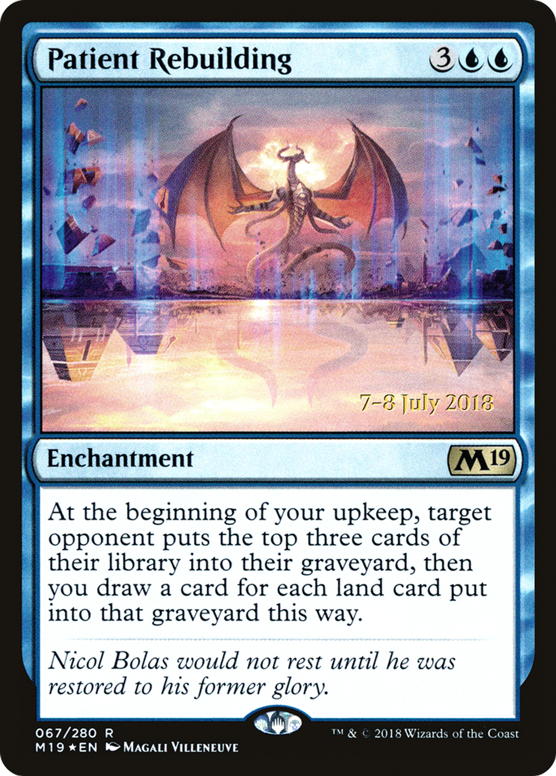 Patient Rebuilding — Core Set 2019 Promos — Magic: The Gathering