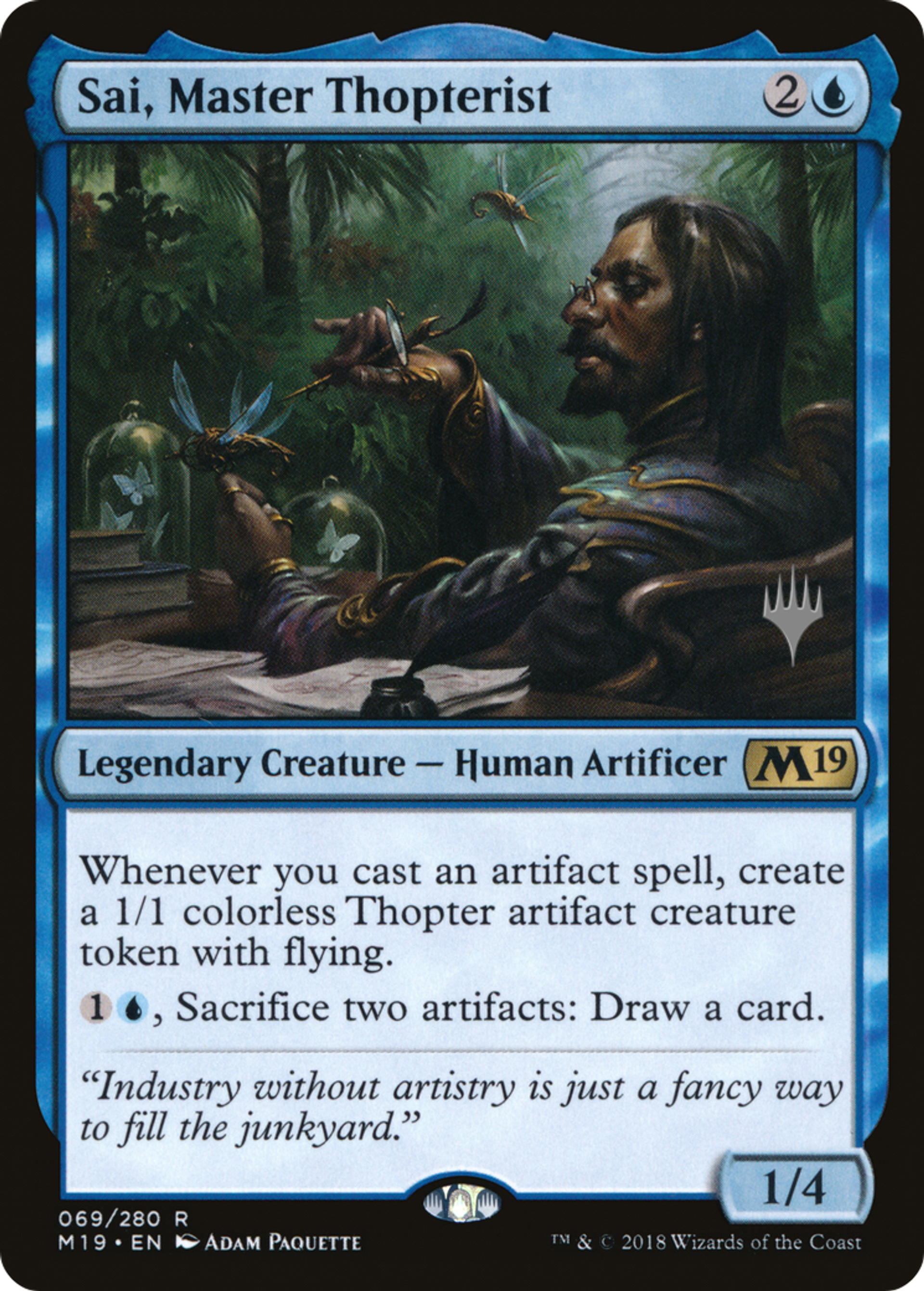 Sai, Master Thopterist — Core Set 2019 Promos — Magic: The Gathering