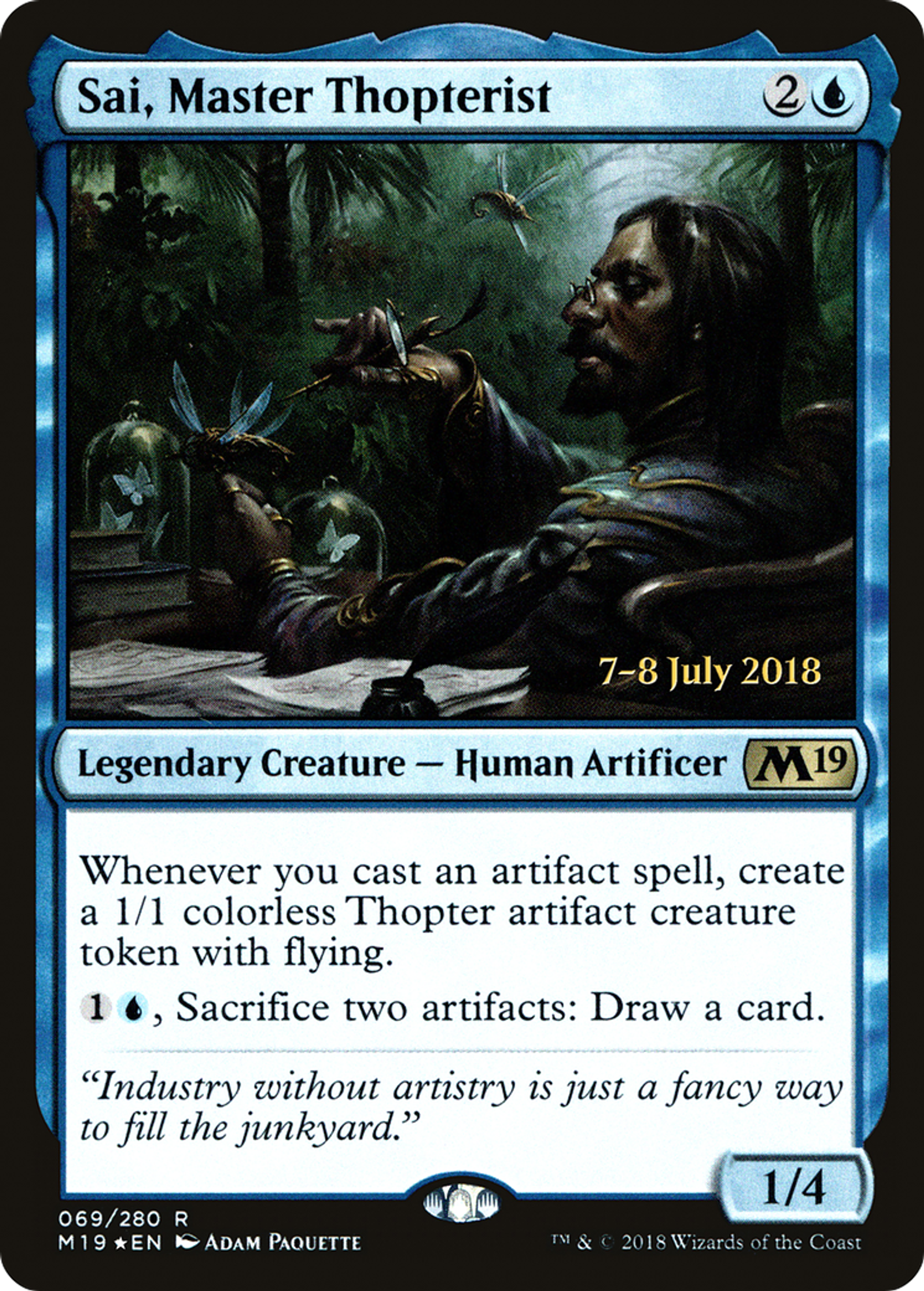 Sai, Master Thopterist — Core Set 2019 Promos — Magic: The Gathering