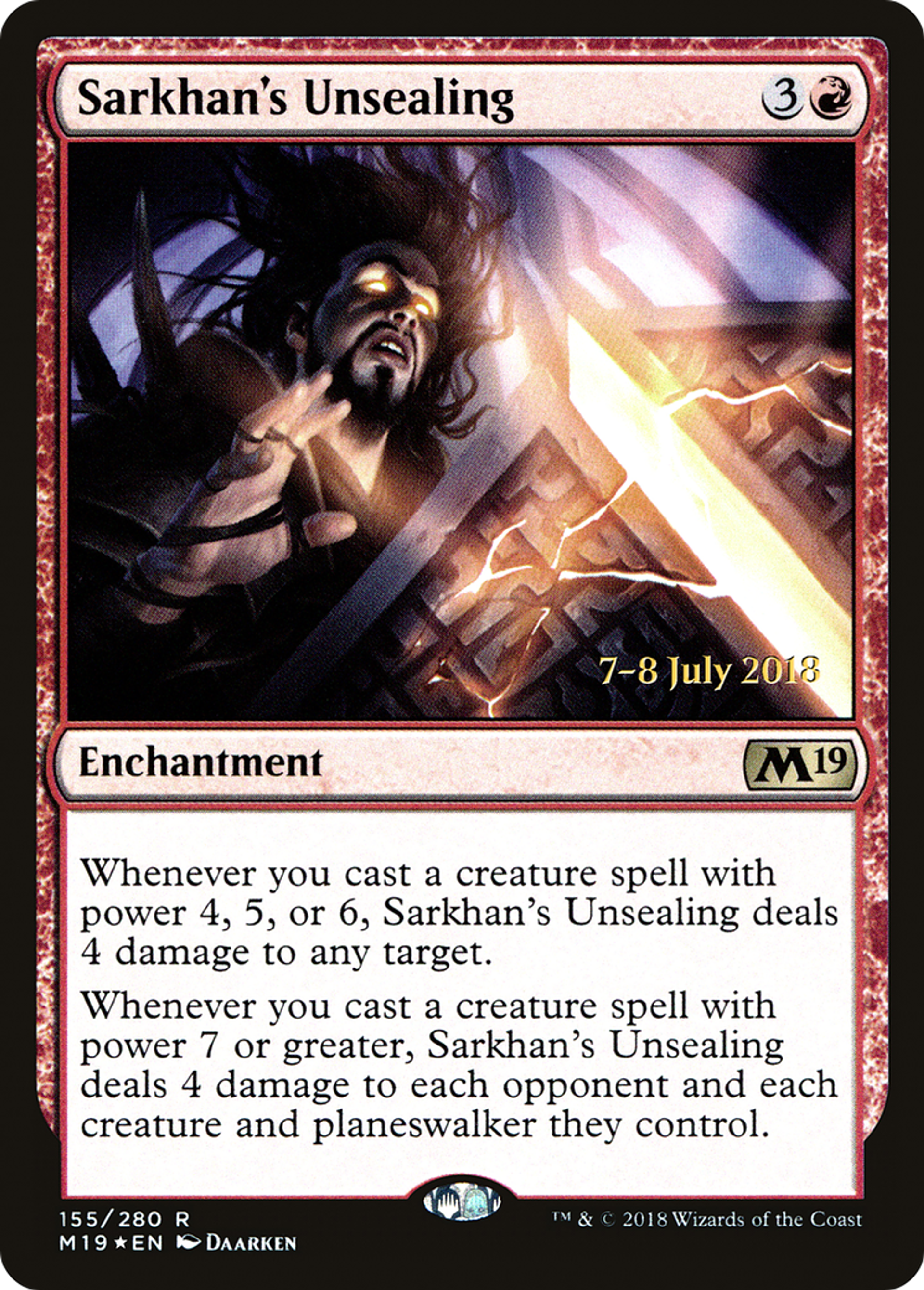 Sarkhan's Unsealing — Core Set 2019 Promos — Magic: The Gathering