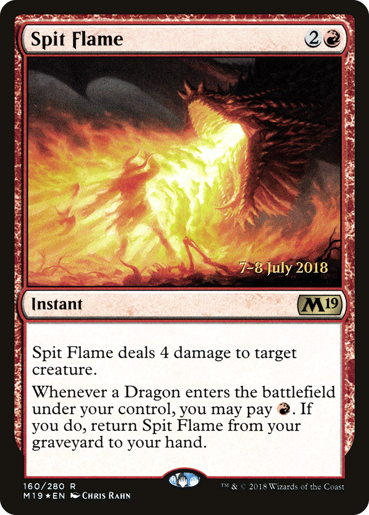 Spit Flame — Core Set 2019 Promos — Magic: The Gathering