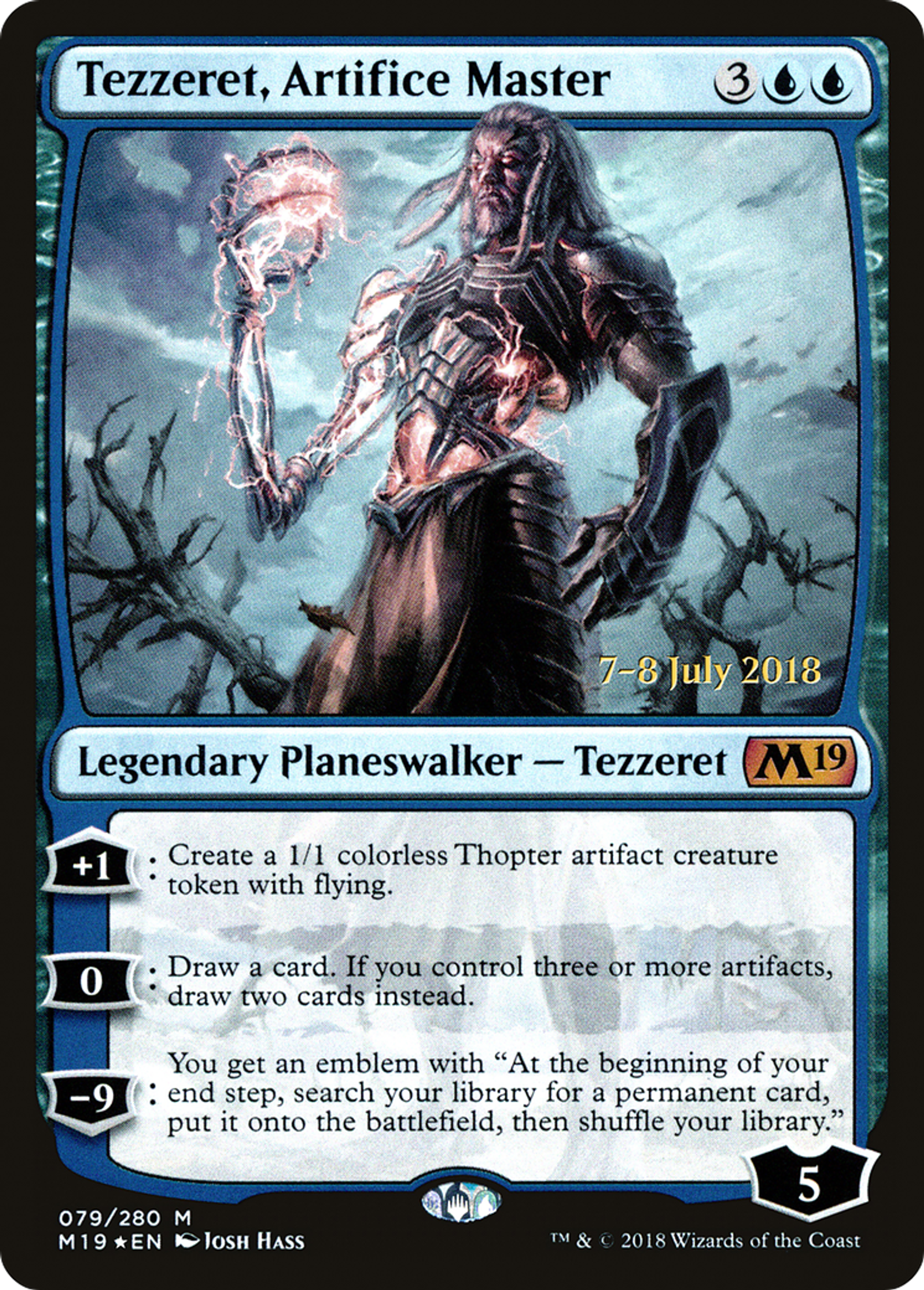 Tezzeret, Artifice Master — Core Set 2019 Promos — Magic: The Gathering