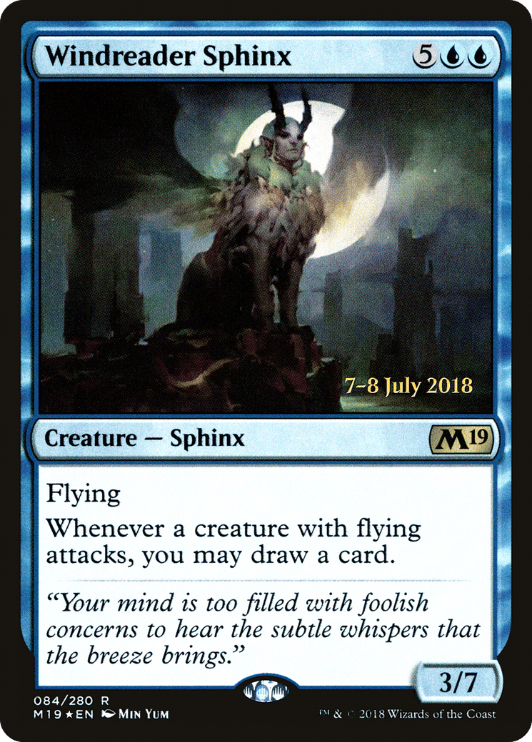 Windreader Sphinx — Core Set 2019 Promos — Magic: The Gathering