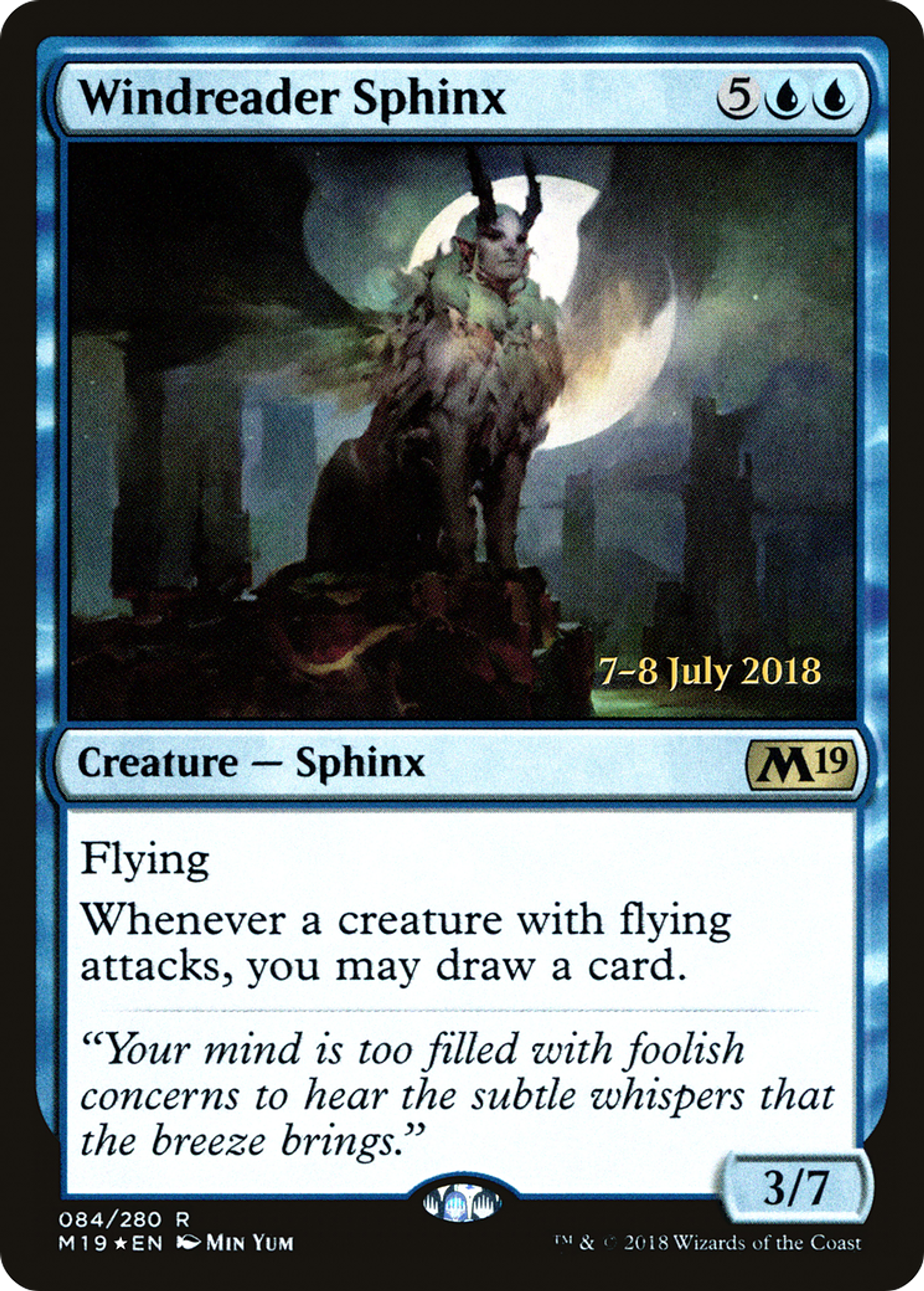 Windreader Sphinx — Core Set 2019 Promos — Magic: The Gathering