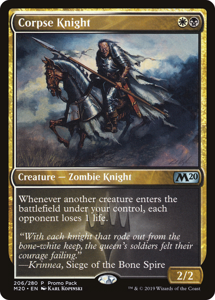 Corpse Knight — Core Set 2020 Promos — Magic: The Gathering