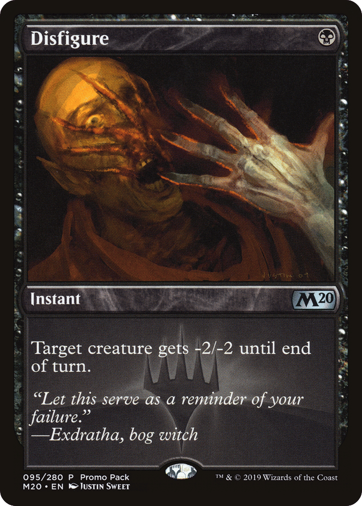 Disfigure — Core Set 2020 Promos — Magic: The Gathering