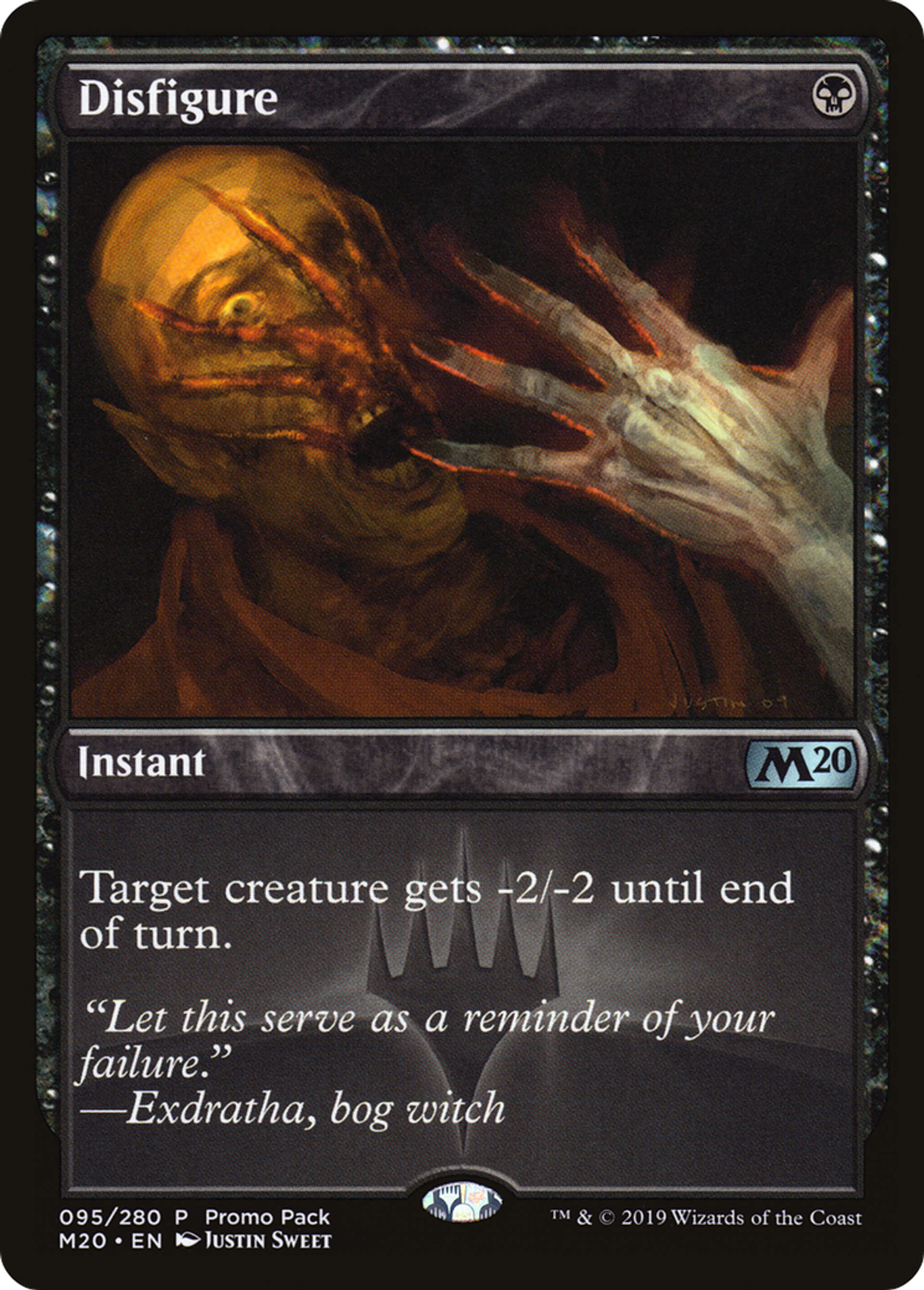 Disfigure — Core Set 2020 Promos — Magic: The Gathering