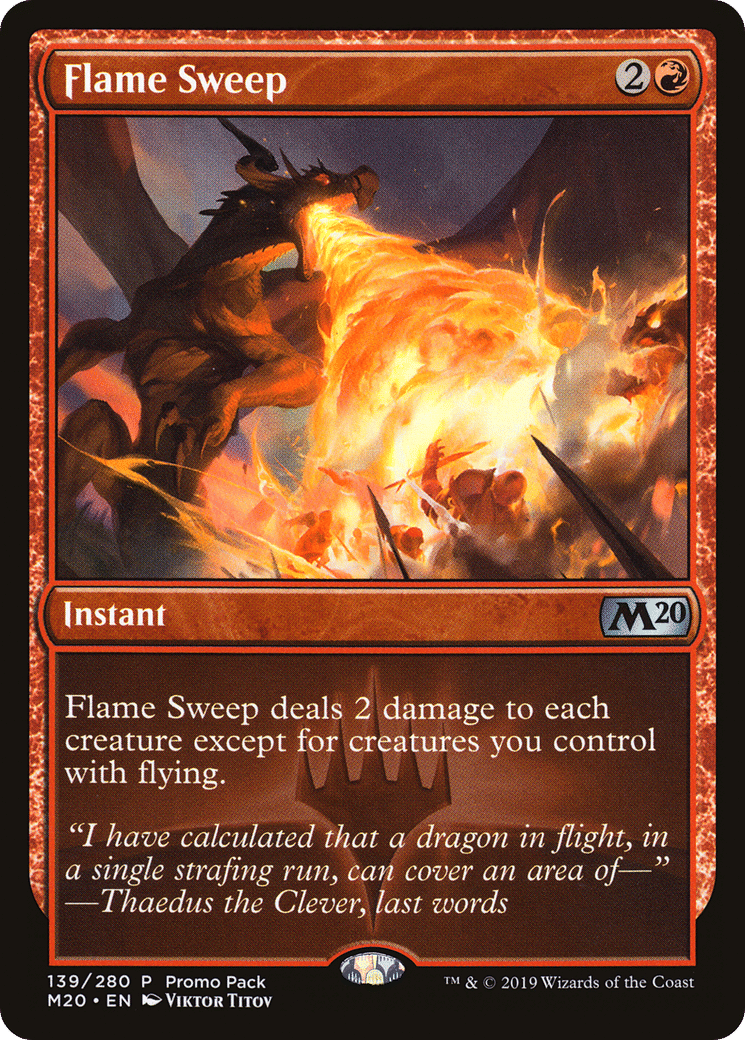 Flame Sweep — Core Set 2020 Promos — Magic: The Gathering