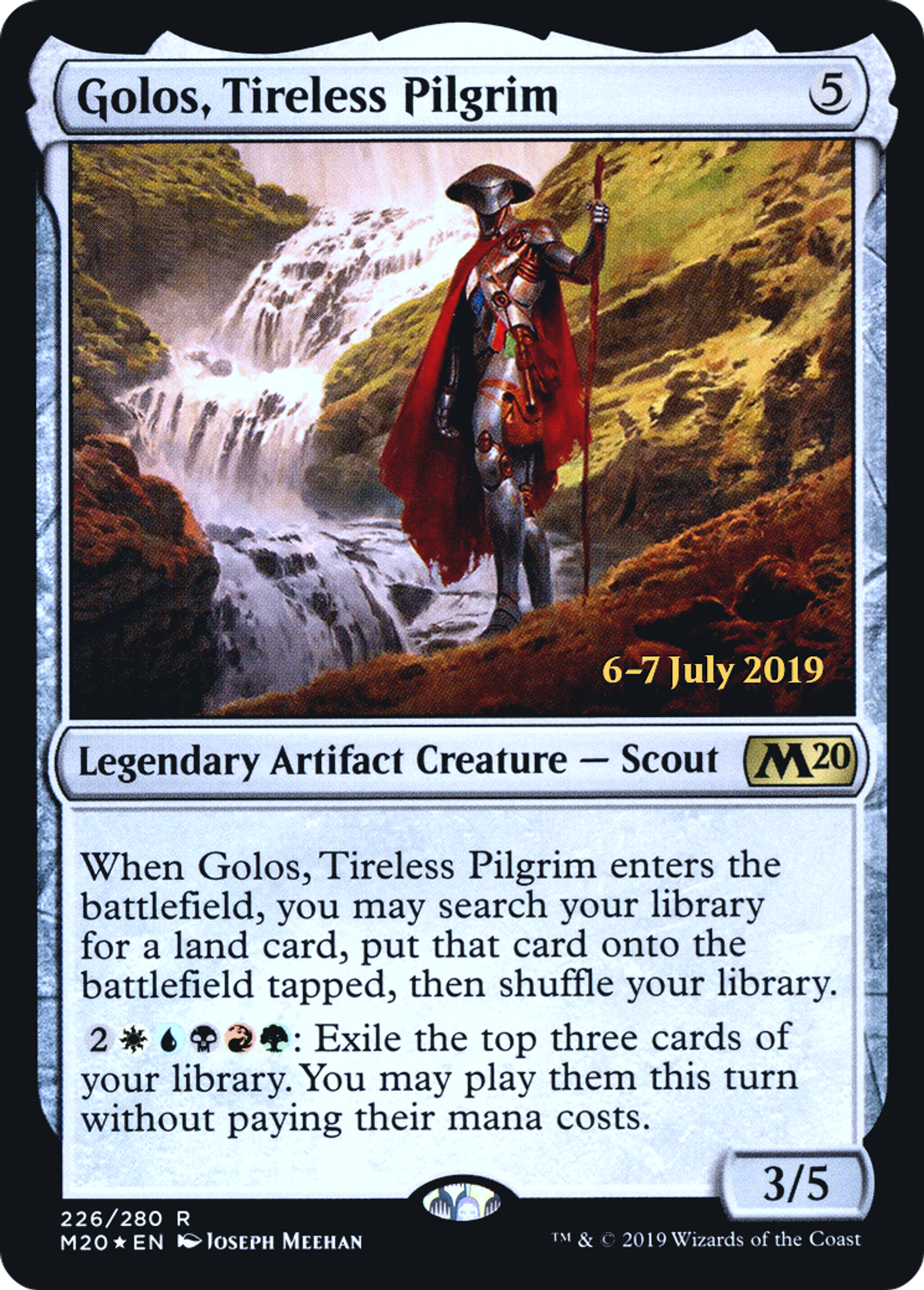 Golos, Tireless Pilgrim — Core Set 2020 Promos — Magic: The Gathering