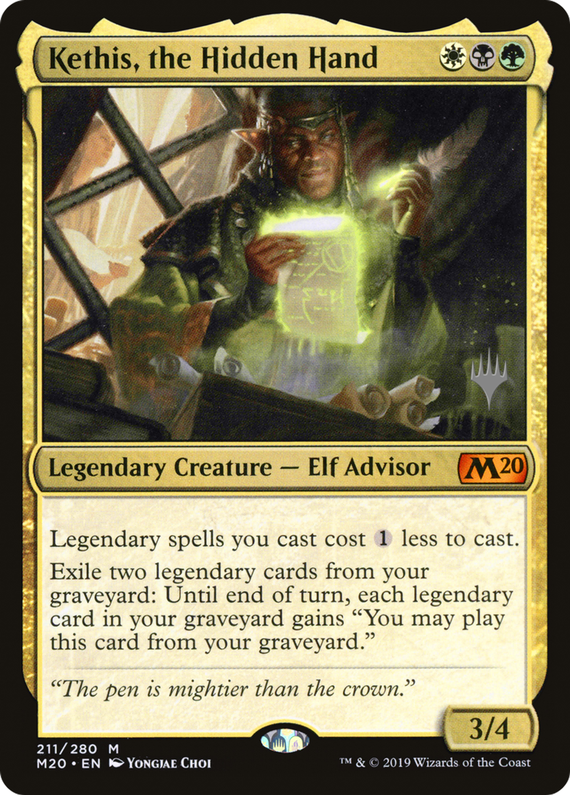 Kethis, the Hidden Hand — Core Set 2020 Promos — Magic: The Gathering