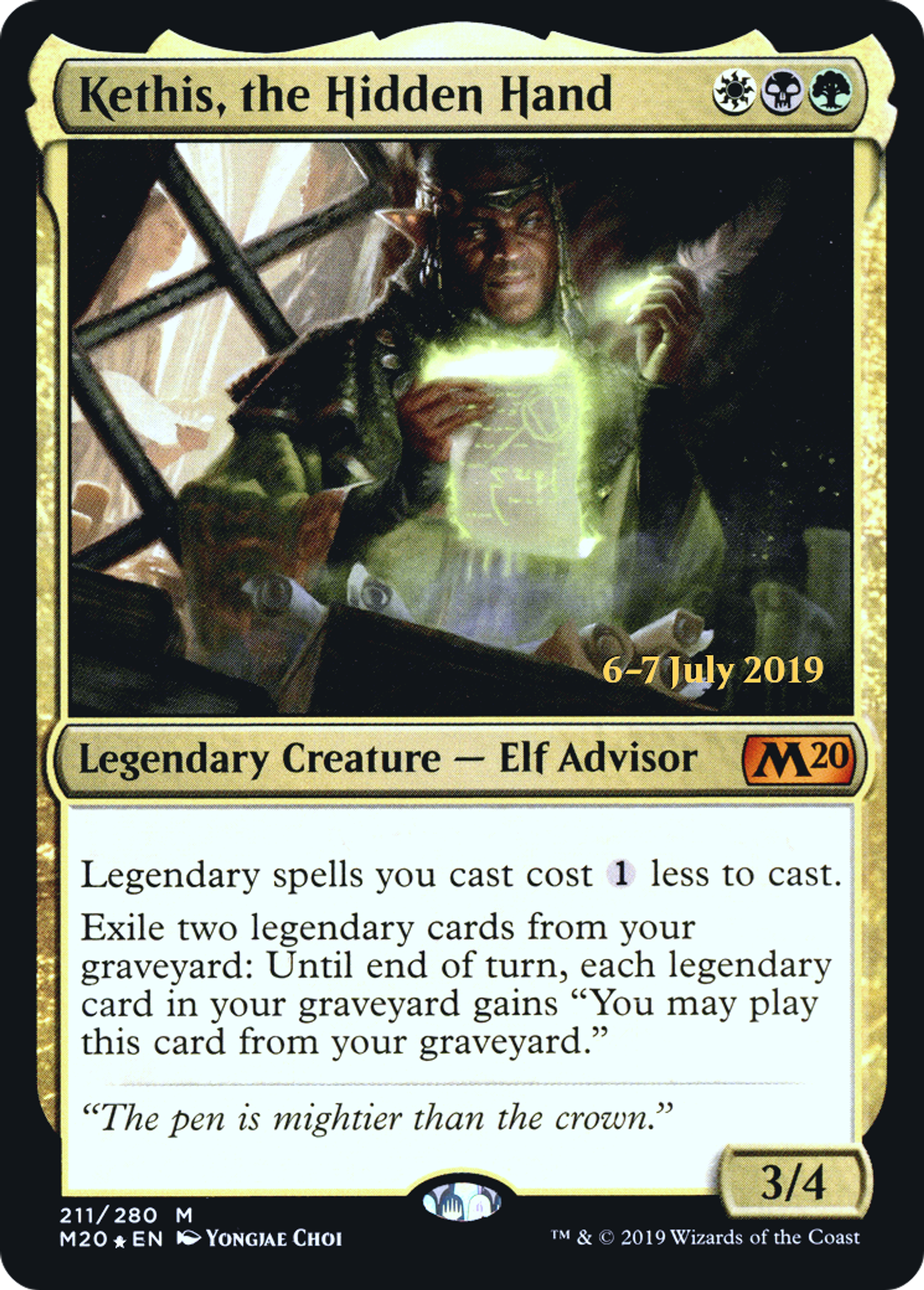 Kethis, the Hidden Hand — Core Set 2020 Promos — Magic: The Gathering