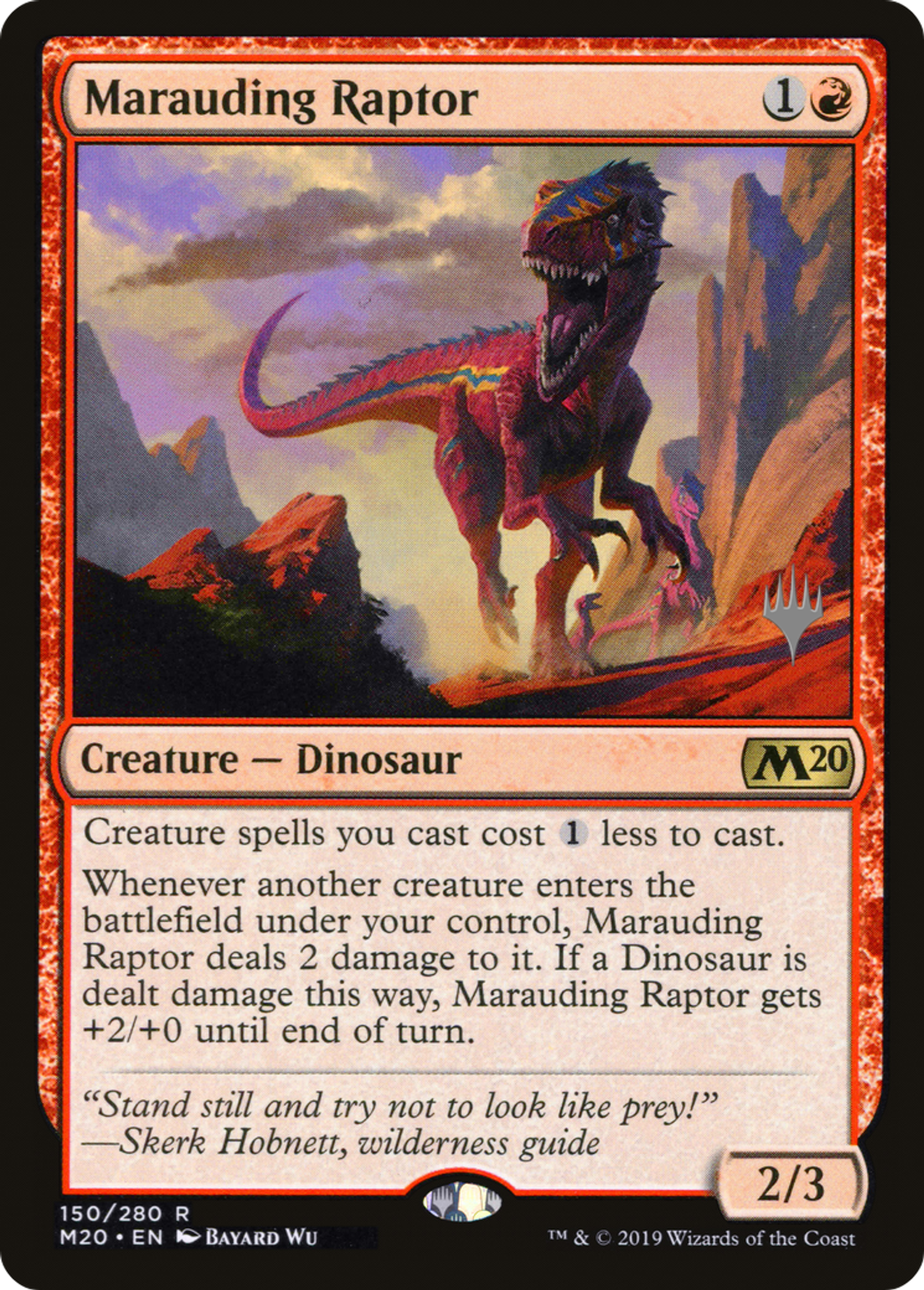Marauding Raptor — Core Set 2020 Promos — Magic: The Gathering