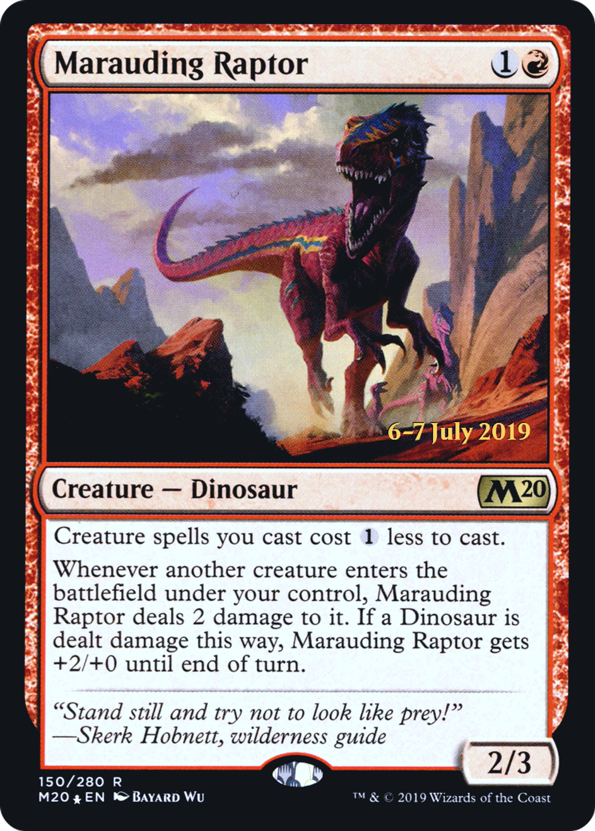 Marauding Raptor — Core Set 2020 Promos — Magic: The Gathering