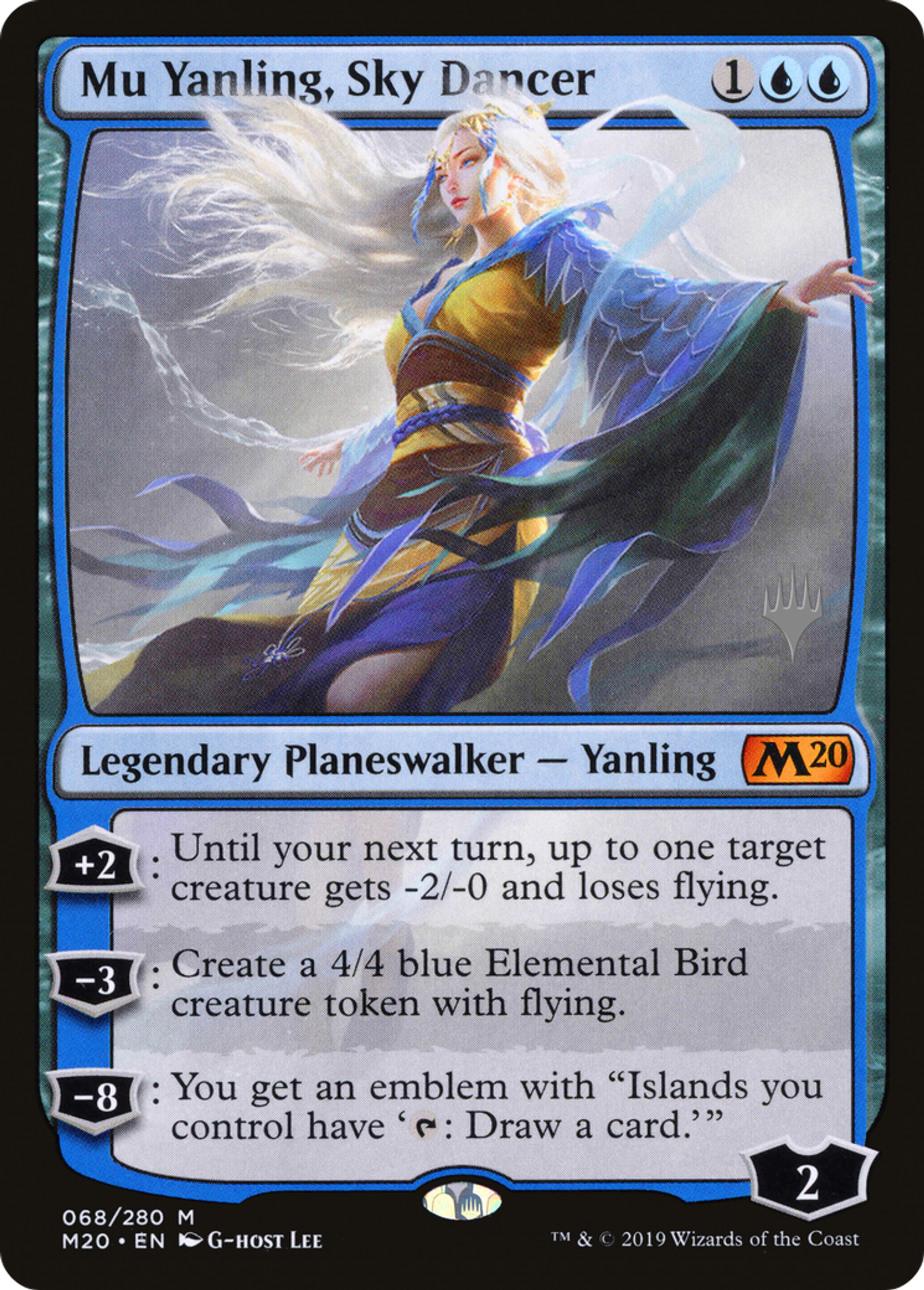 Mu Yanling, Sky Dancer — Core Set 2020 Promos — Magic: The Gathering