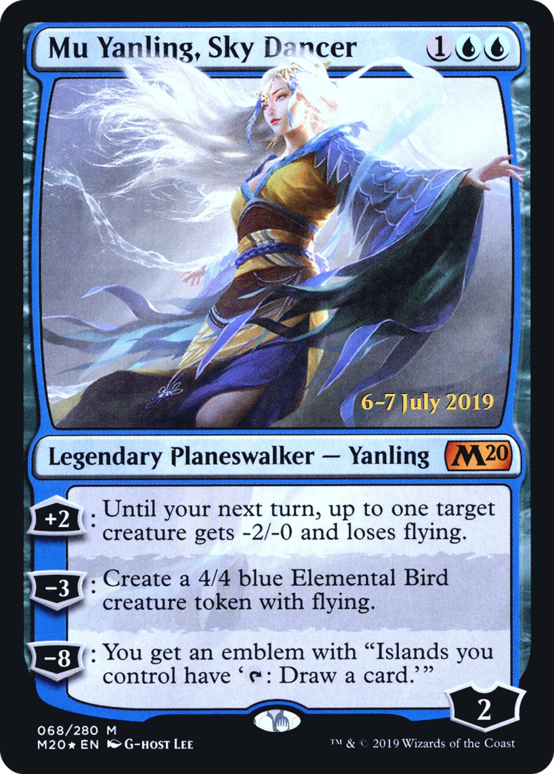 Mu Yanling, Sky Dancer — Core Set 2020 Promos — Magic: The Gathering