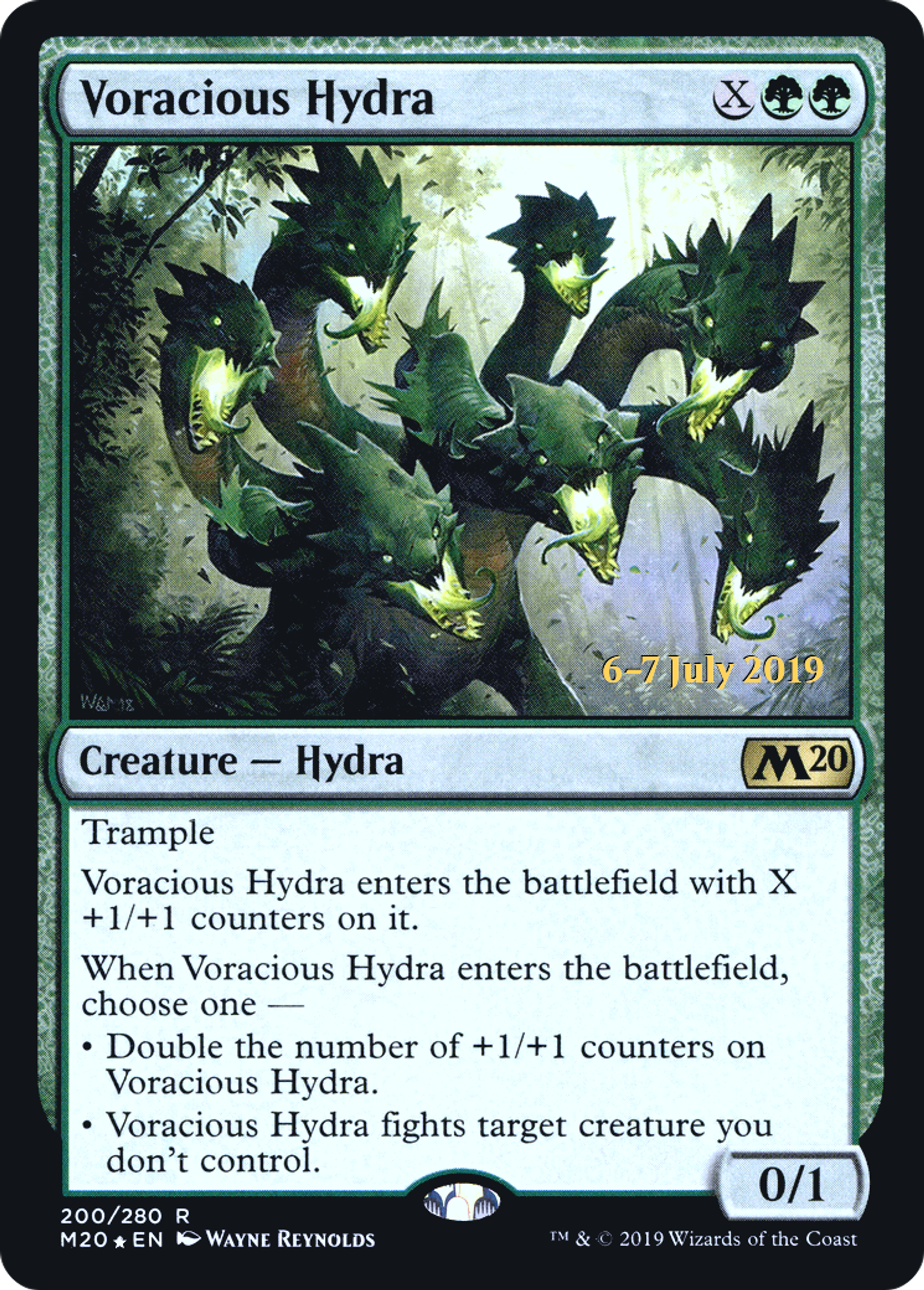 Voracious Hydra — Core Set 2020 Promos — Magic: The Gathering