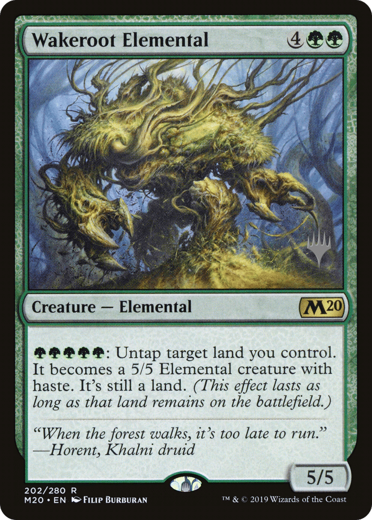 Wakeroot Elemental — Core Set 2020 Promos — Magic: The Gathering