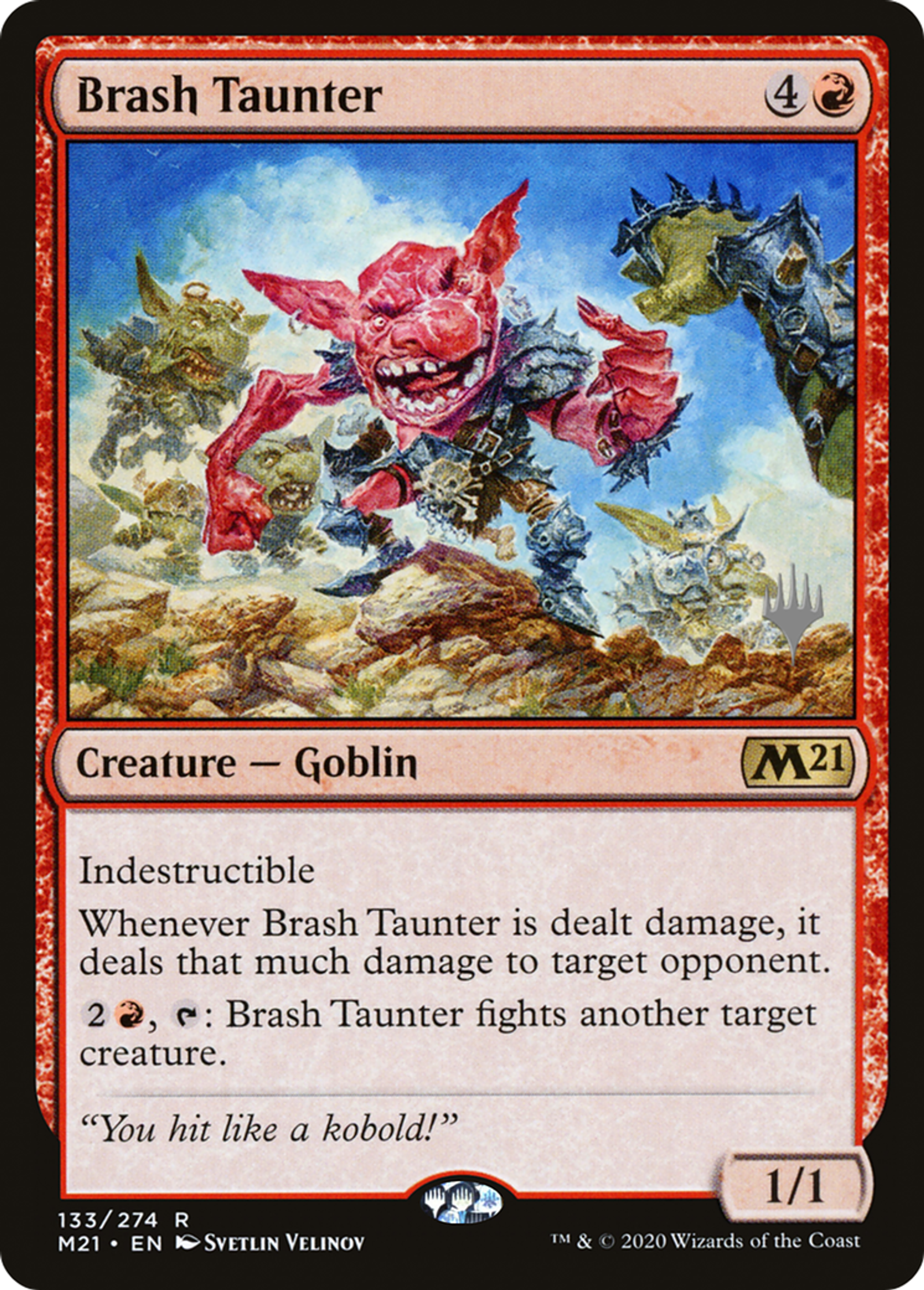 Brash Taunter — Core Set 2021 Promos — Magic: The Gathering