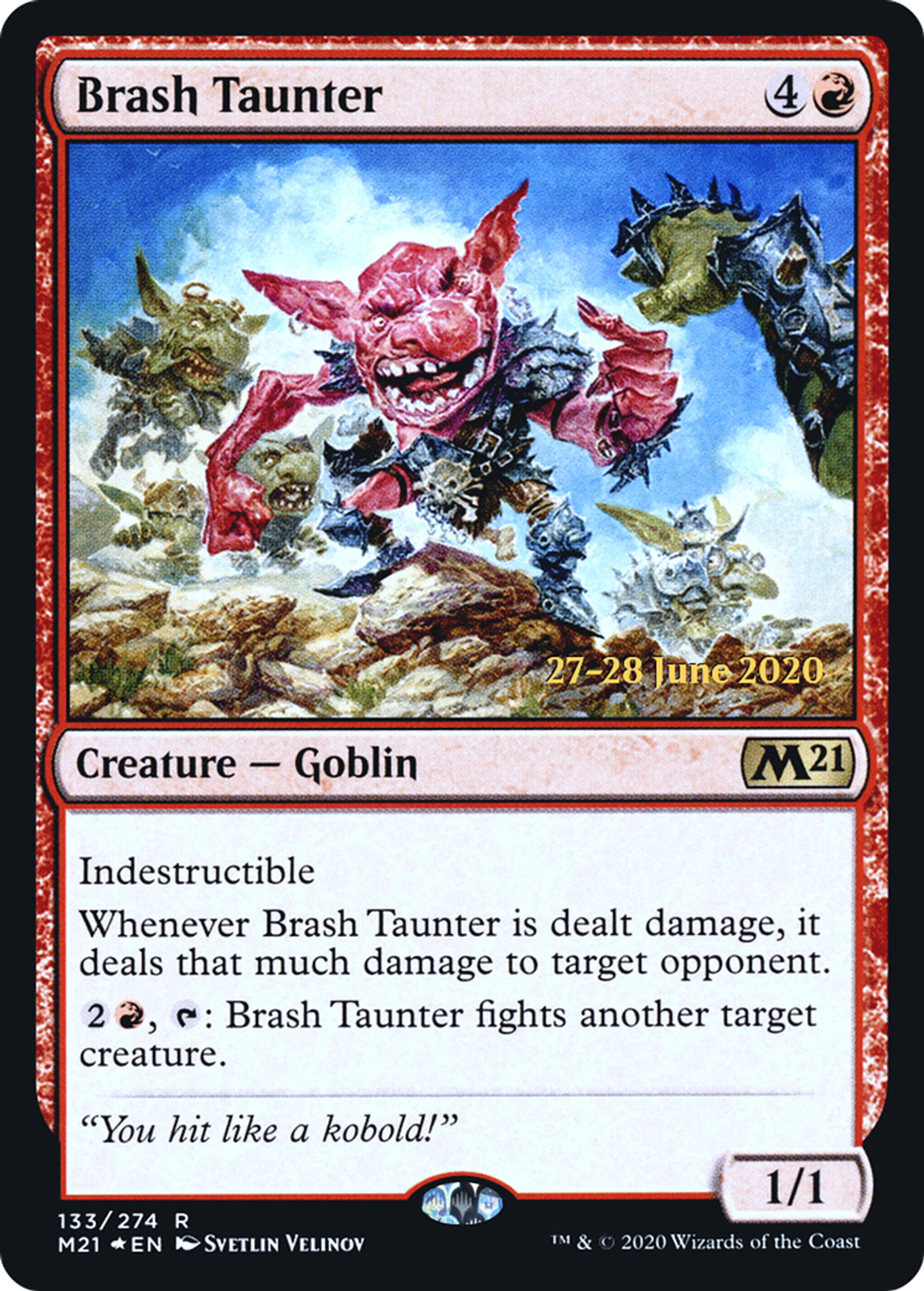 Brash Taunter — Core Set 2021 Promos — Magic: The Gathering