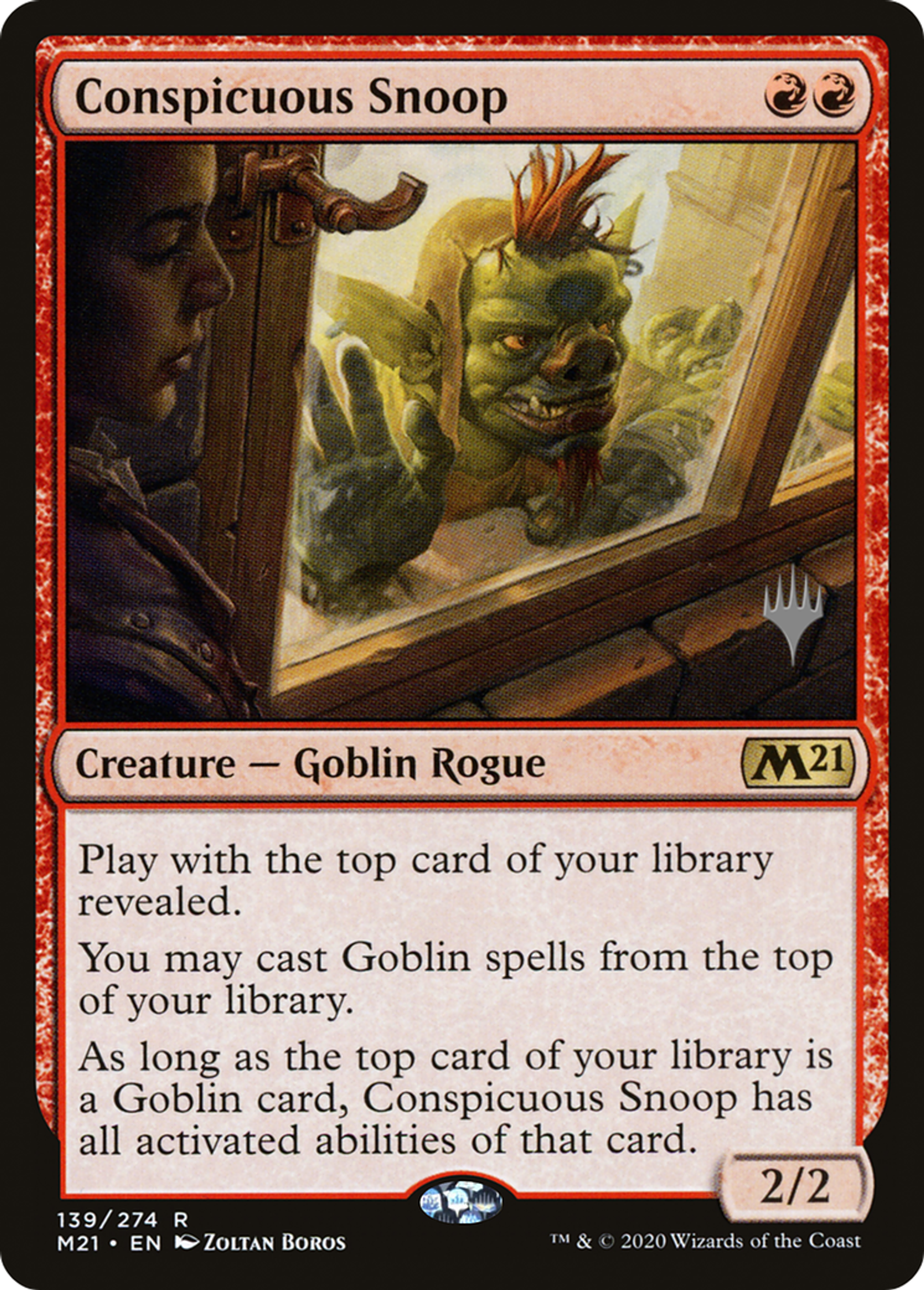 Conspicuous Snoop — Core Set 2021 Promos — Magic: The Gathering