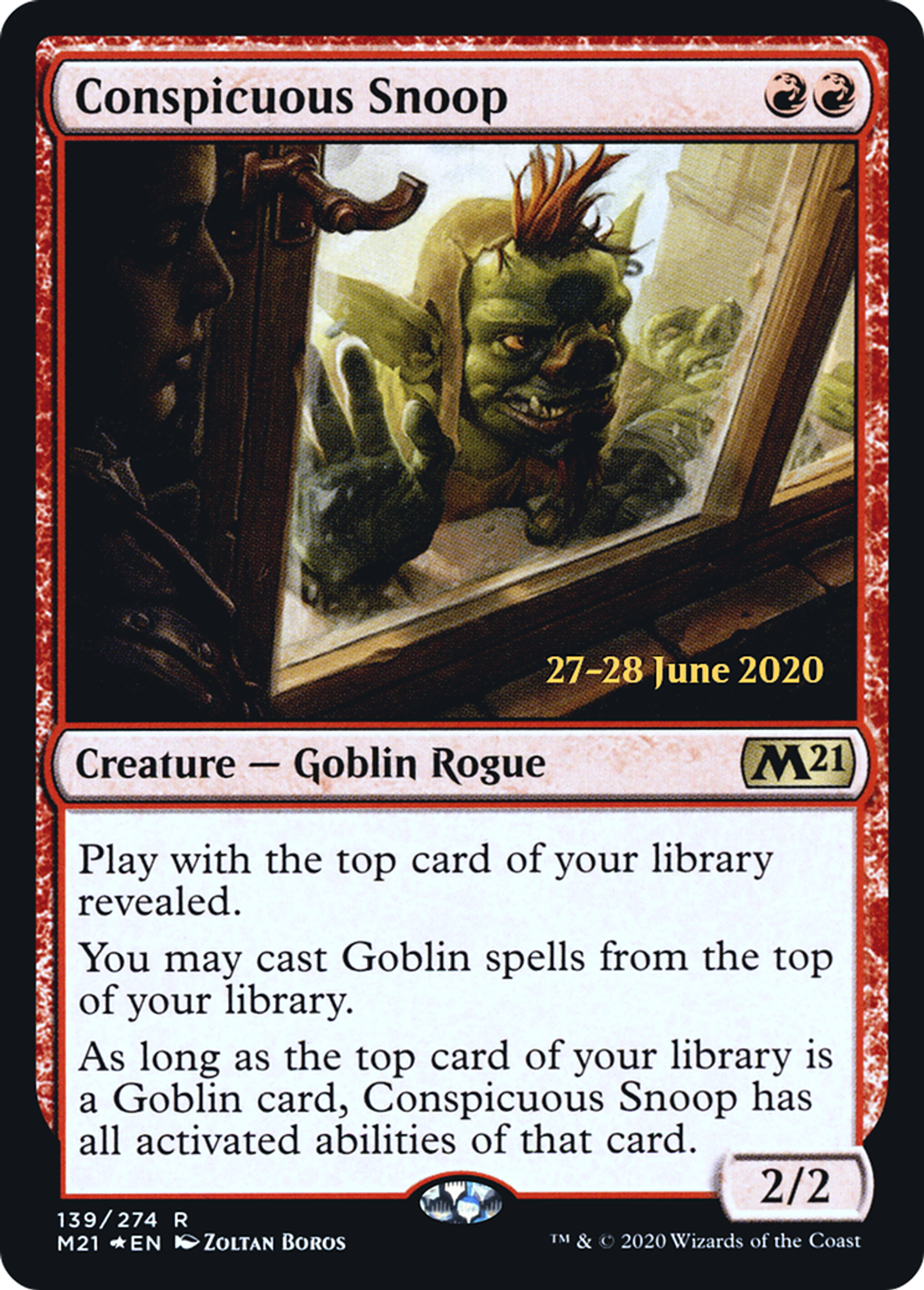 Conspicuous Snoop — Core Set 2021 Promos — Magic: The Gathering