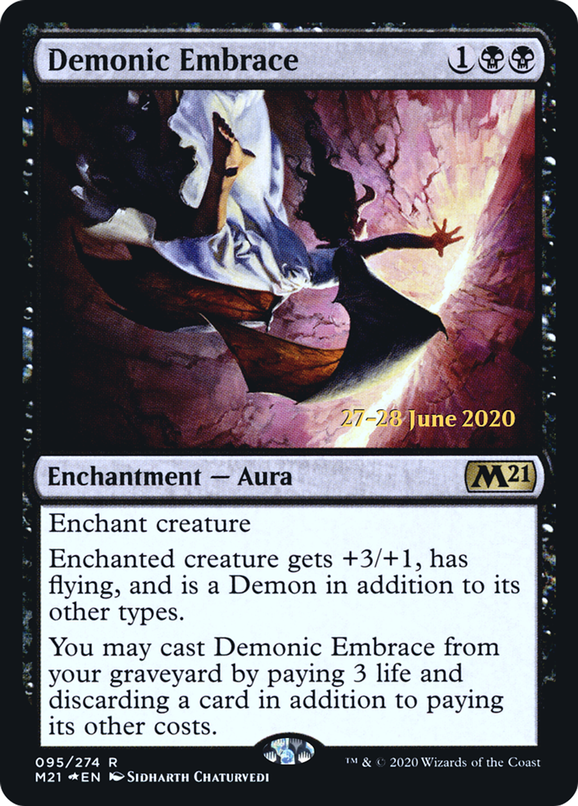 Demonic Embrace — Core Set 2021 Promos — Magic: The Gathering