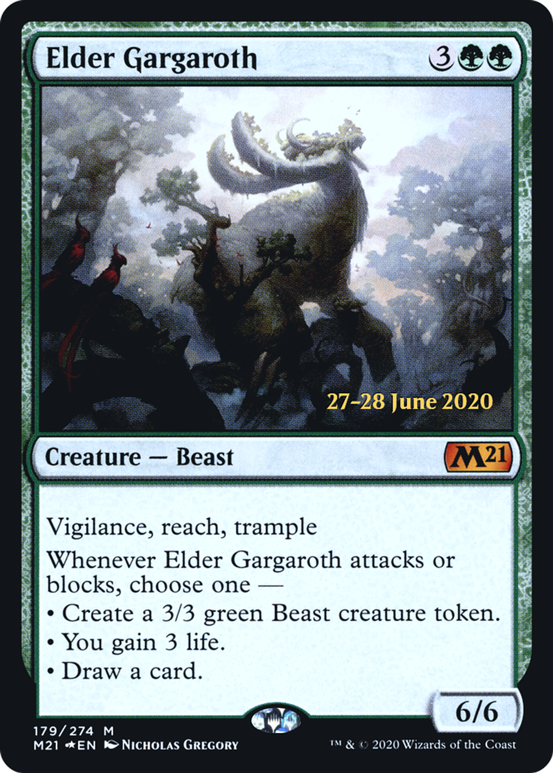 Elder Gargaroth — Core Set 2021 Promos — Magic: The Gathering