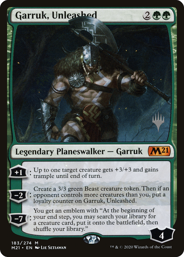 Garruk, Unleashed — Core Set 2021 Promos — Magic: The Gathering