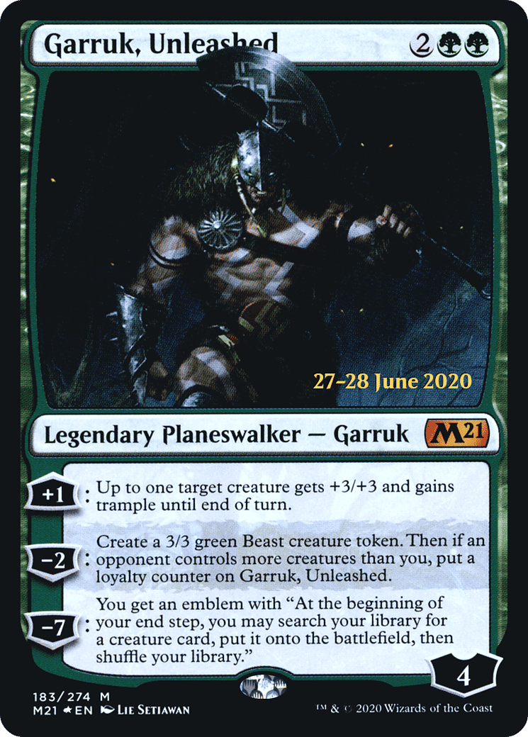 Garruk, Unleashed — Core Set 2021 Promos — Magic: The Gathering